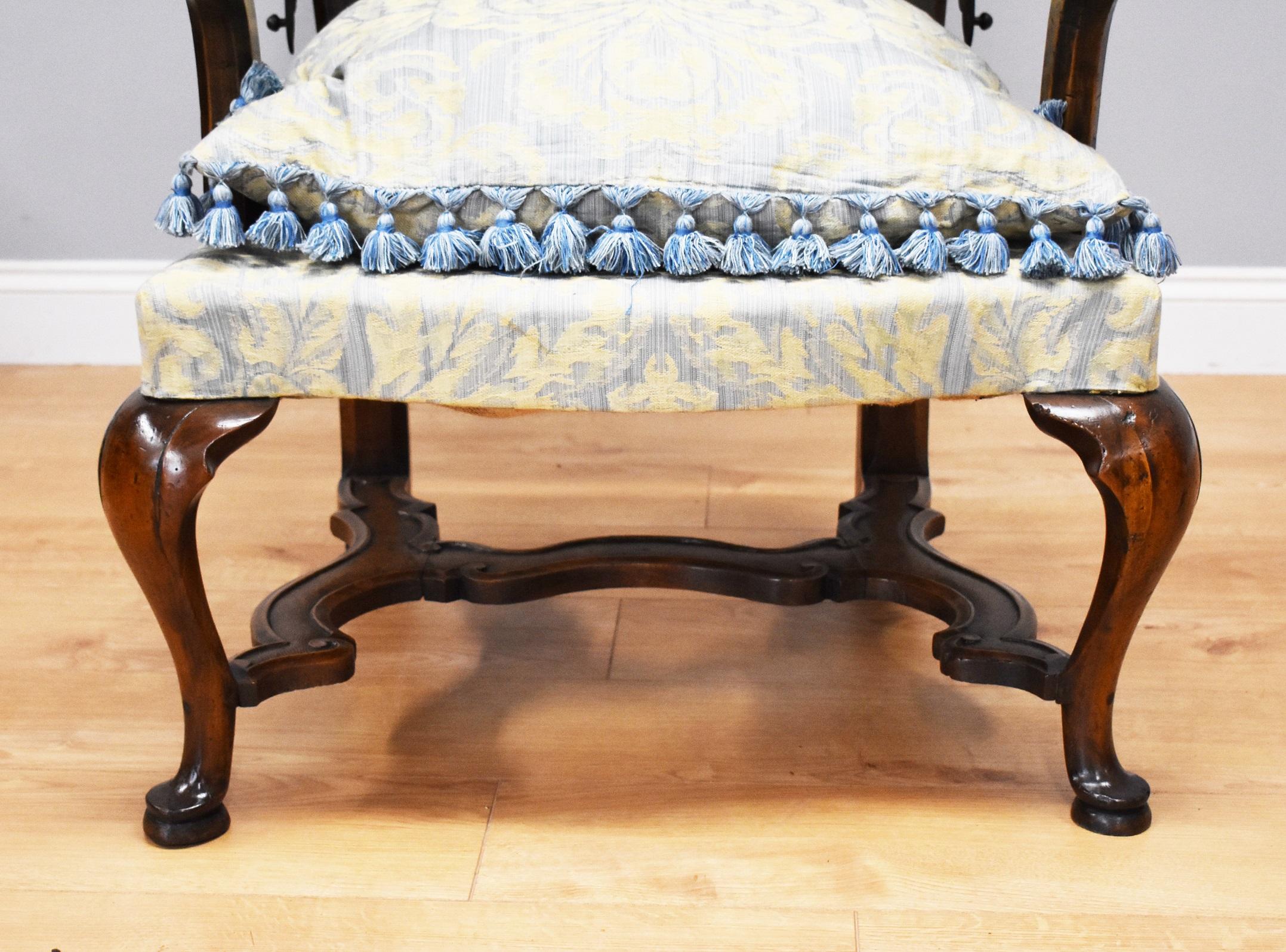 18th Century French Walnut Reclining Chair 1