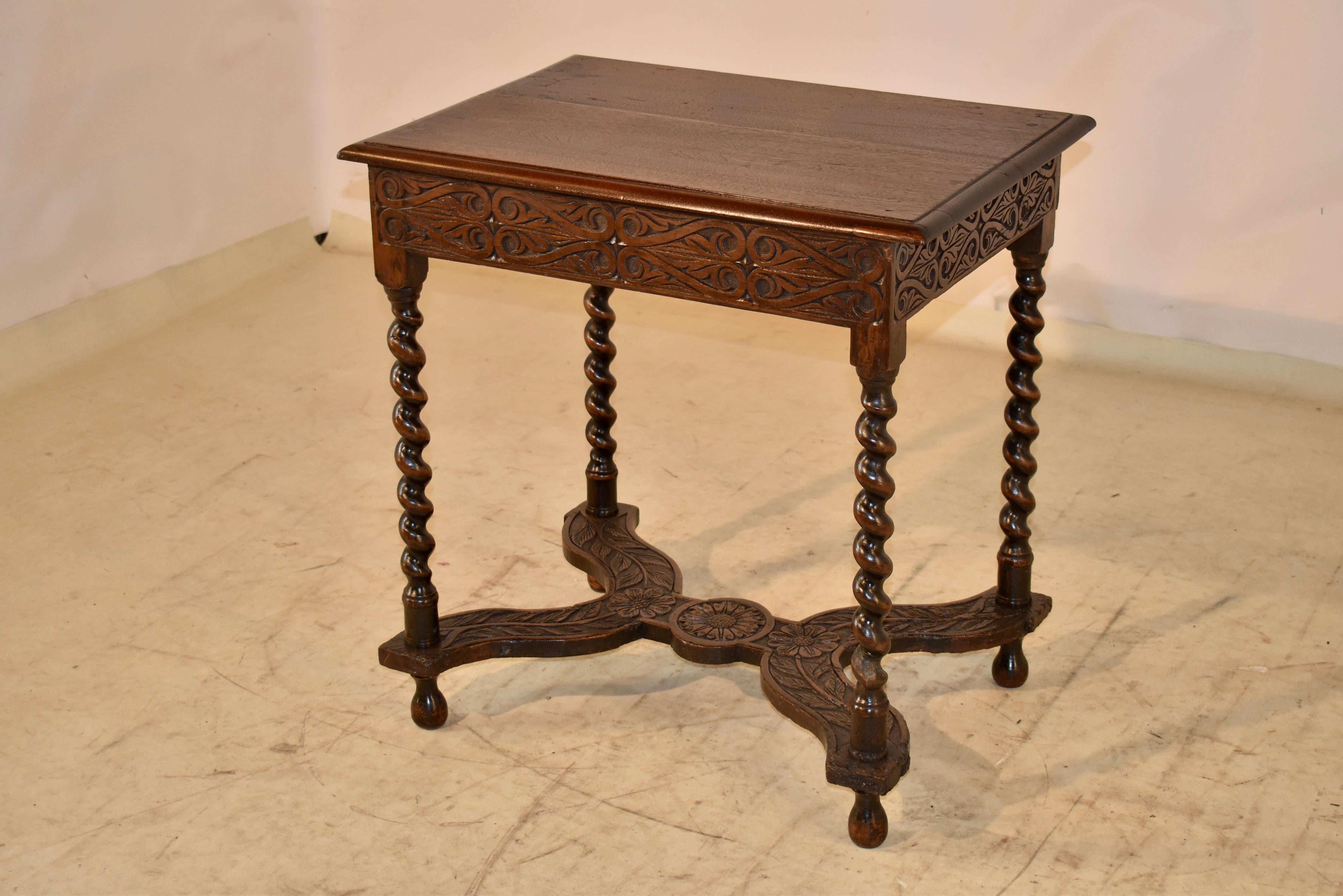 18th Century French Walnut Side Table For Sale 5