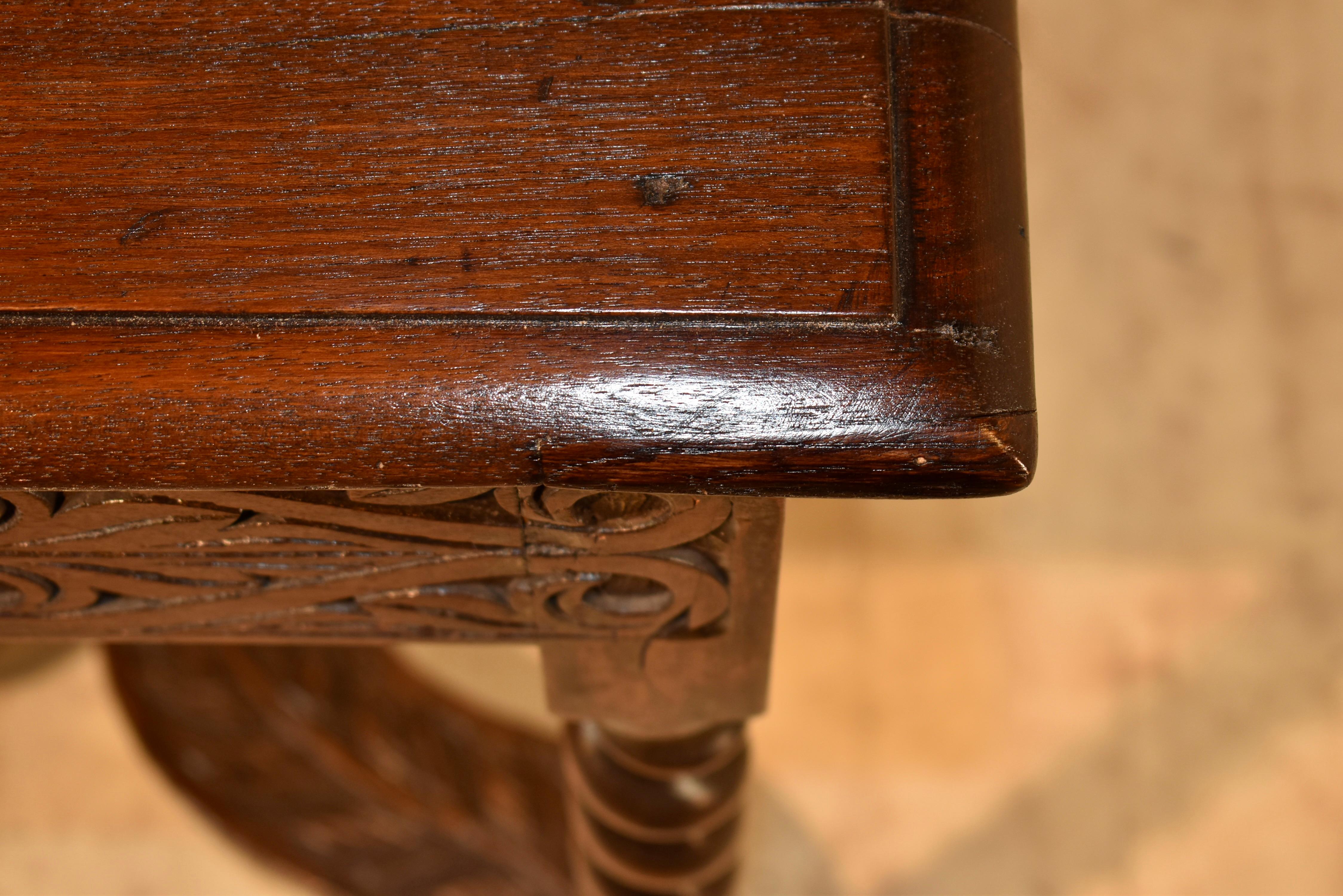 18th Century French Walnut Side Table For Sale 6