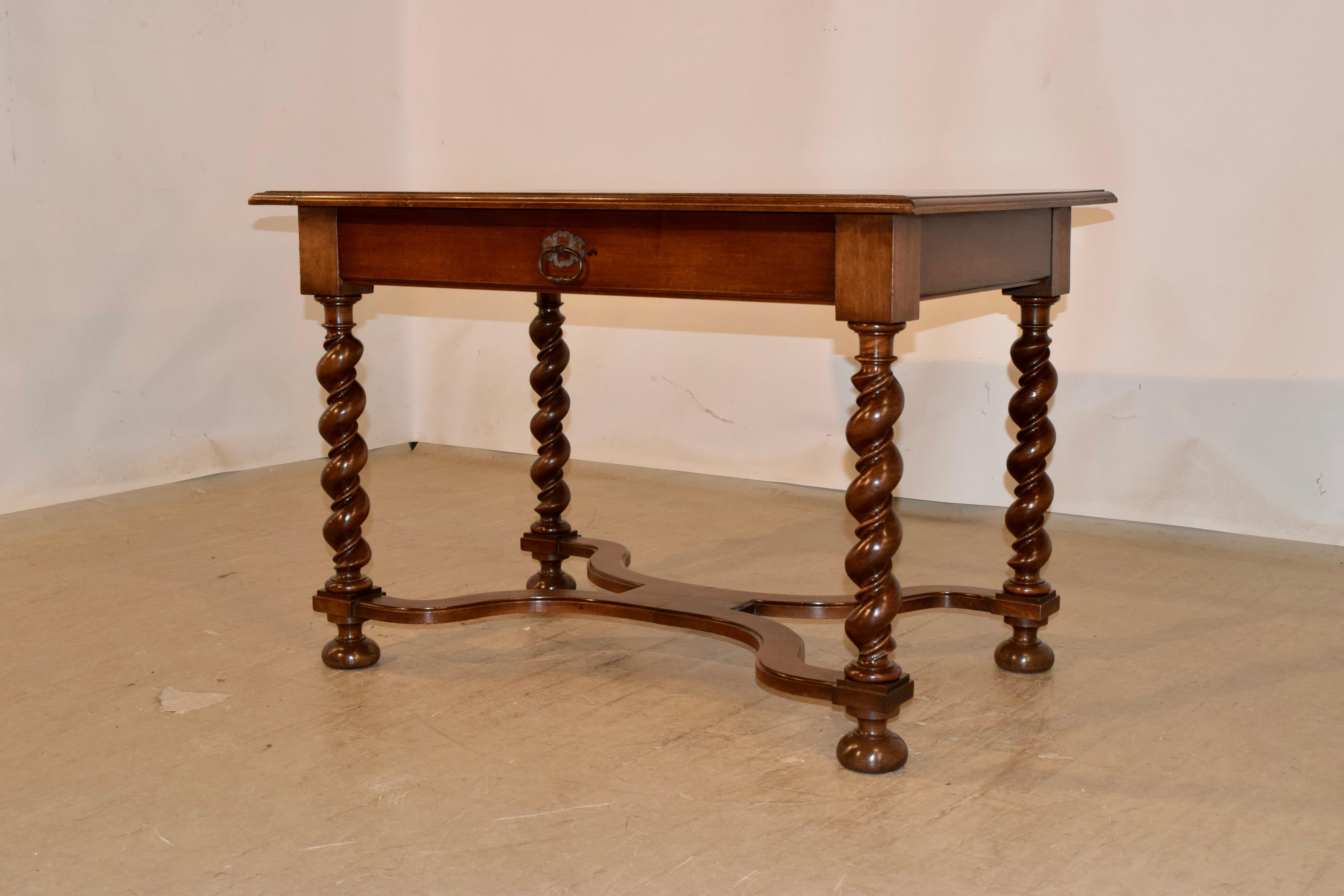 18th Century French Walnut Side Table 1