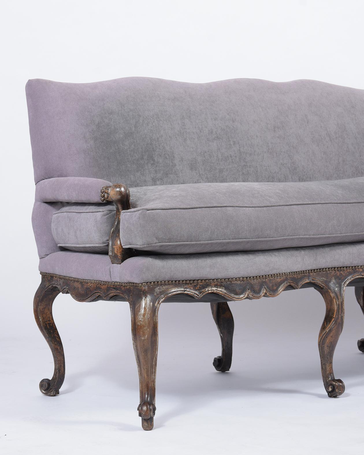 Louis XV Walnut Sofa 1