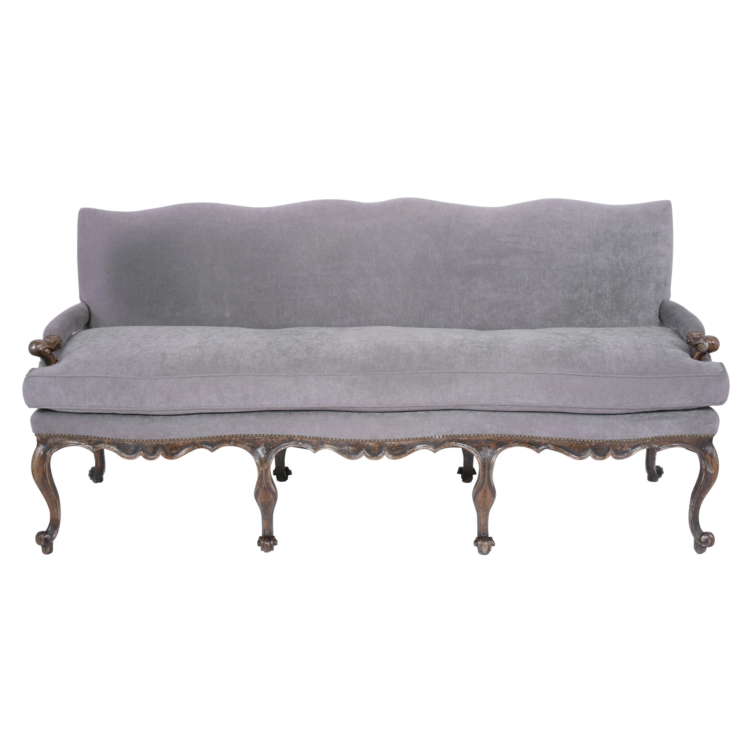 Louis XV Walnut Sofa