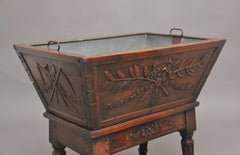 18th Century French walnut wine cooler