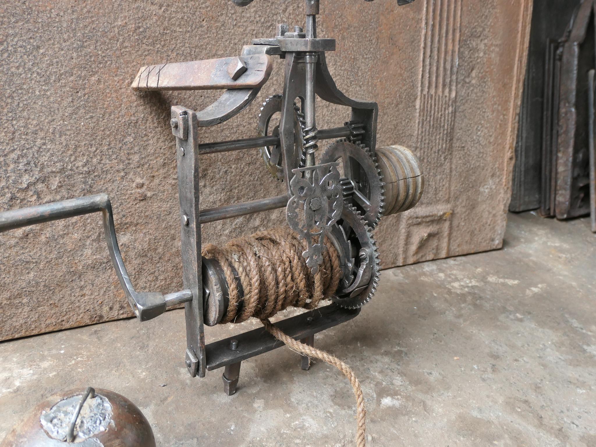 18th Century French Weight-Driven Roasting Spit Jack For Sale 4