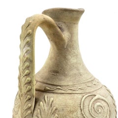 18th Century French White Stoneware Ewers Jugs