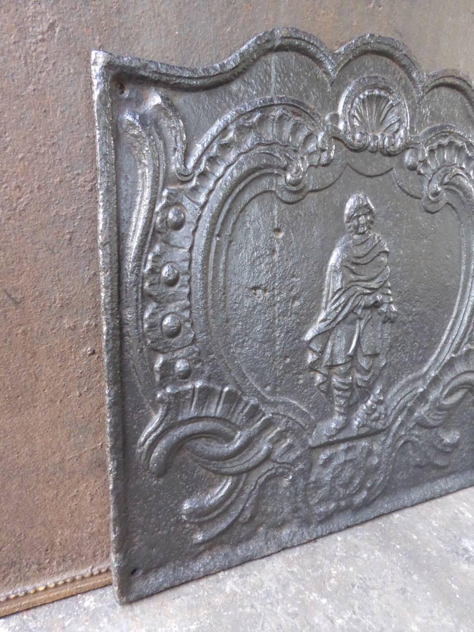 18th century French fireback symbolizing the winter. Here the winter is an old man warming his hands.







  