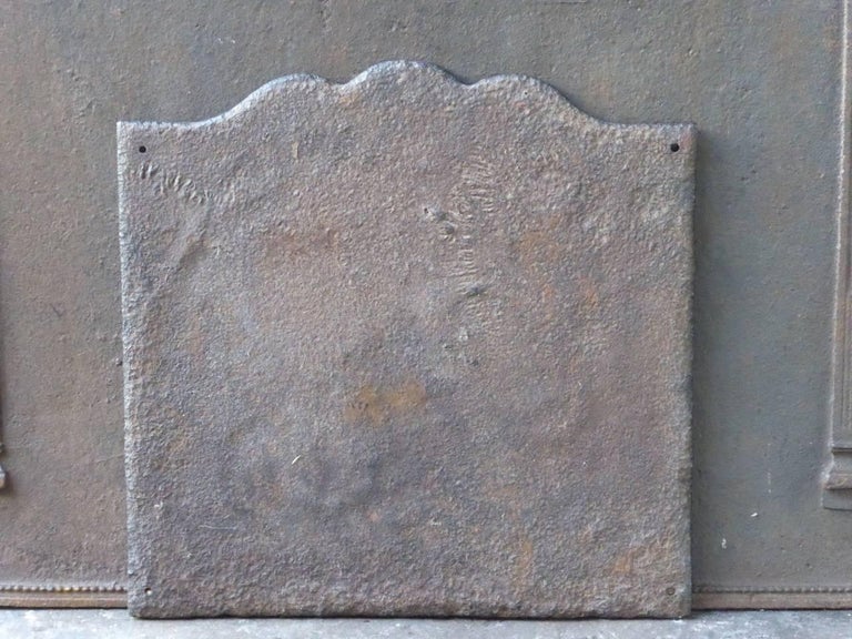 18th Century French 'Winter' Fireback For Sale 1