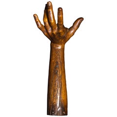 18th Century French Wooden Carved Hand