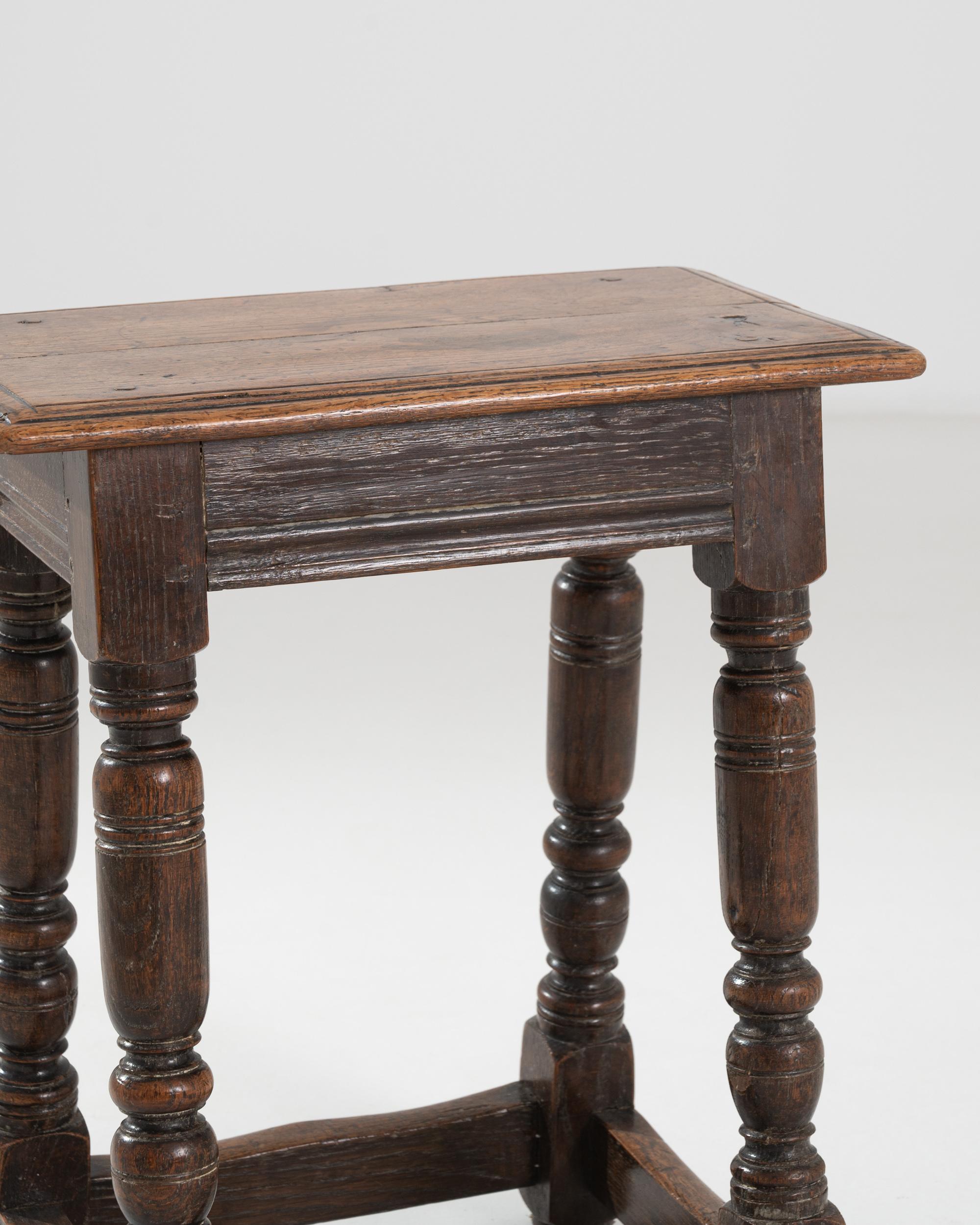 Oak 18th Century French Wooden Stool