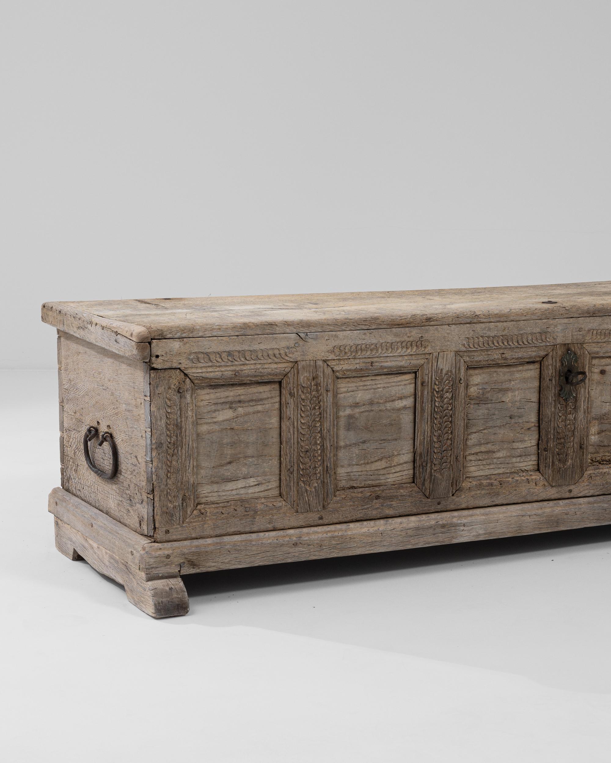 18th Century French Wooden Trunk 1