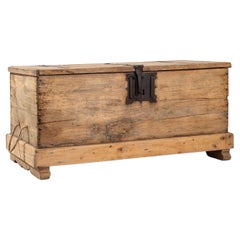 Antique 18th Century French Wooden Trunk