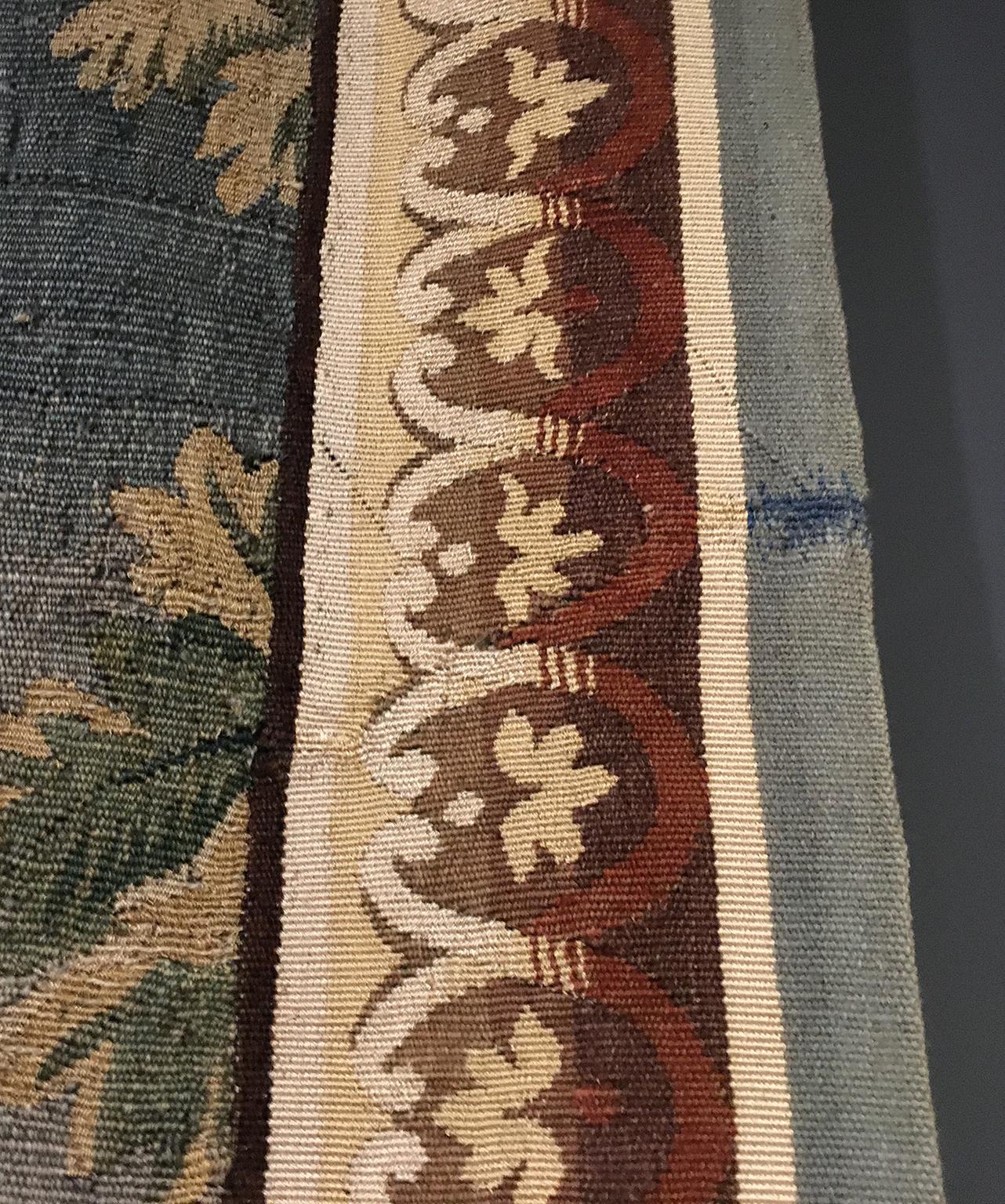 18th Century French Wool and Silk Aubusson Tapestry and Engraving, circa 1750 For Sale 6