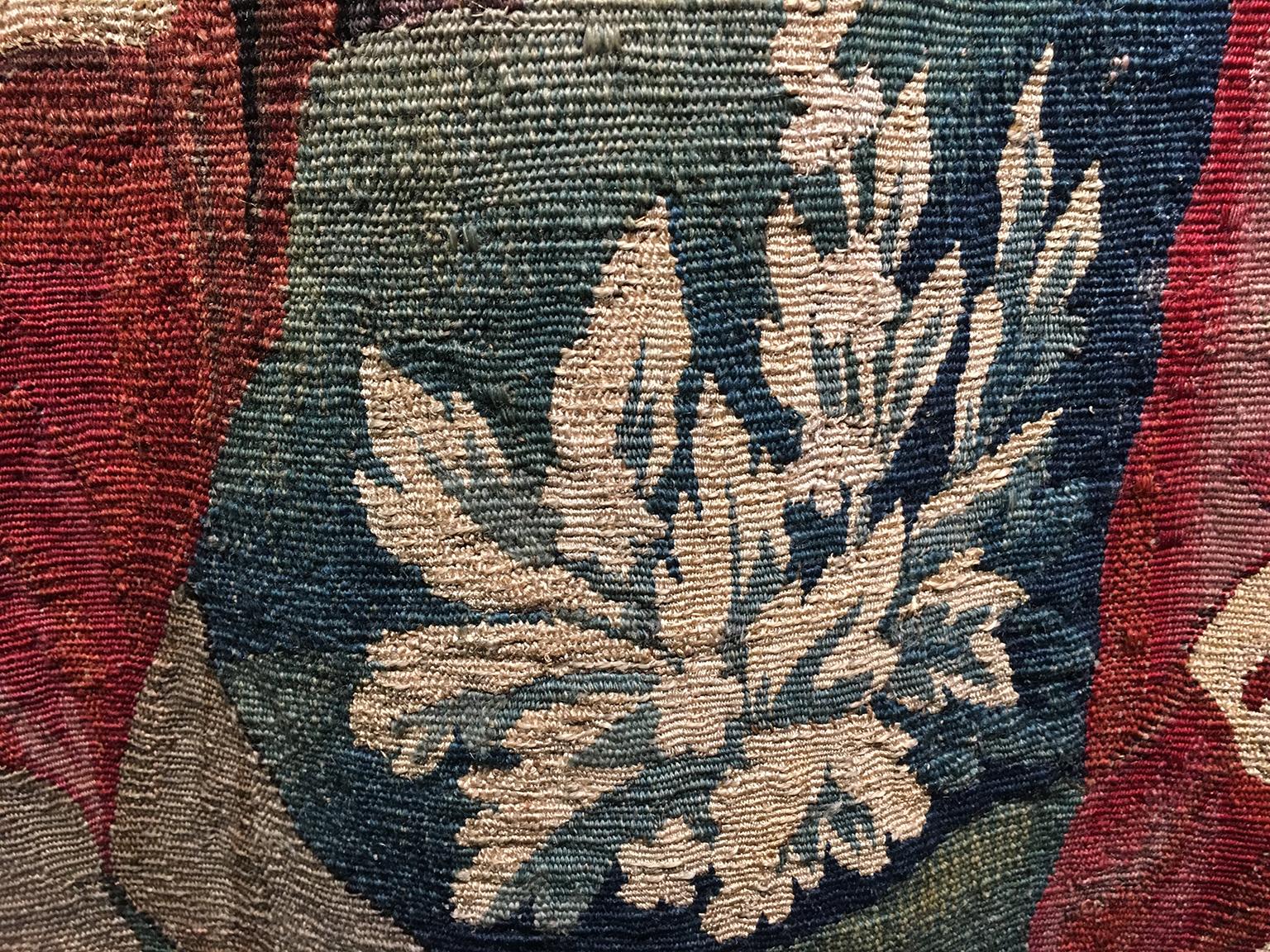 Tissage Tapisserie et gravure d'Aubusson en laine et soie du 18ème siècle, vers 1750 en vente