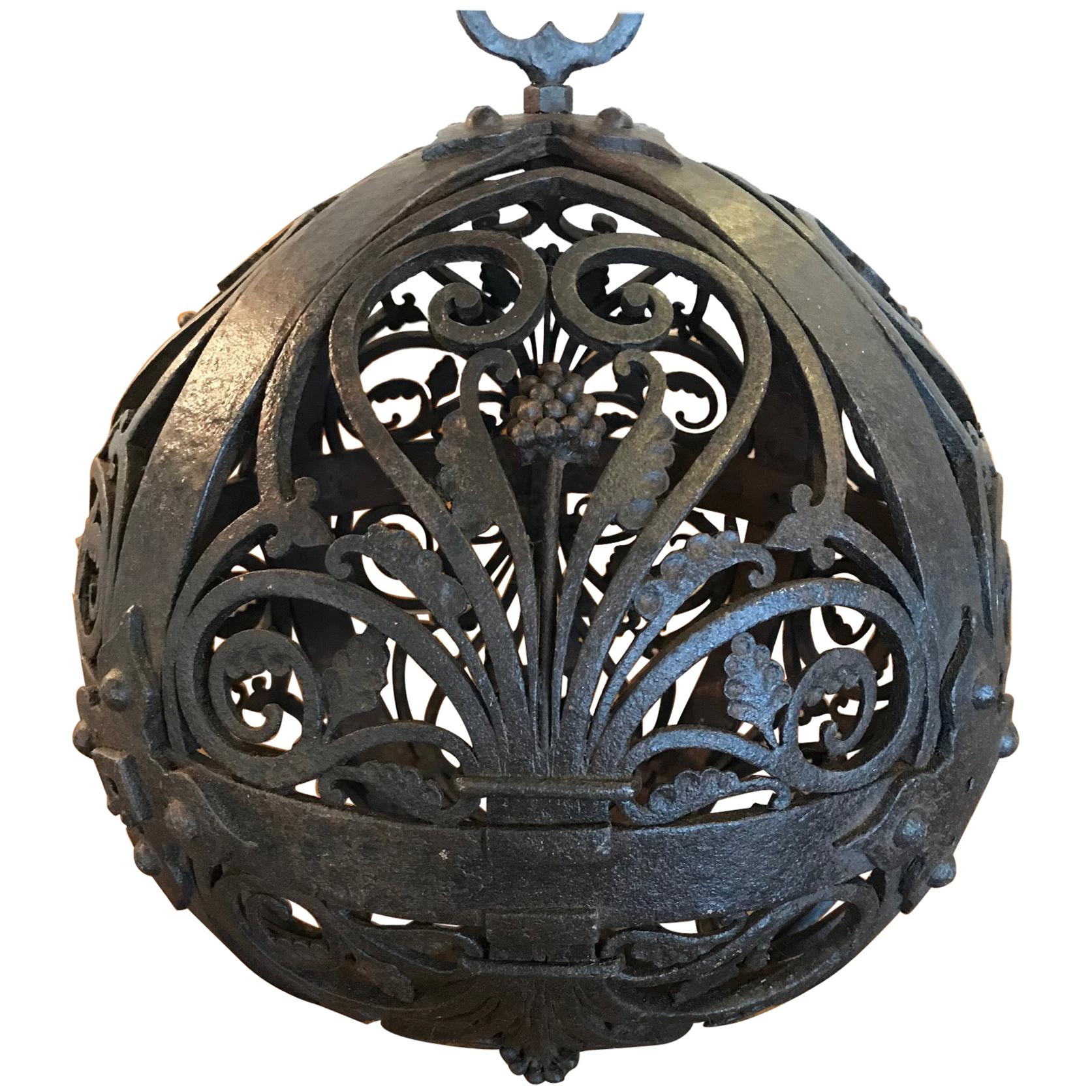 18th Century French Wrought Iron Decorative Ball