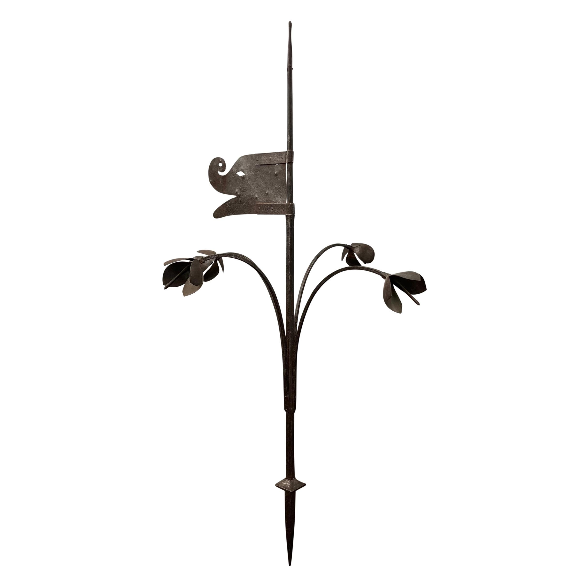 18th Century French Wrought-Iron Dragon Weathervane In Good Condition For Sale In Chicago, IL