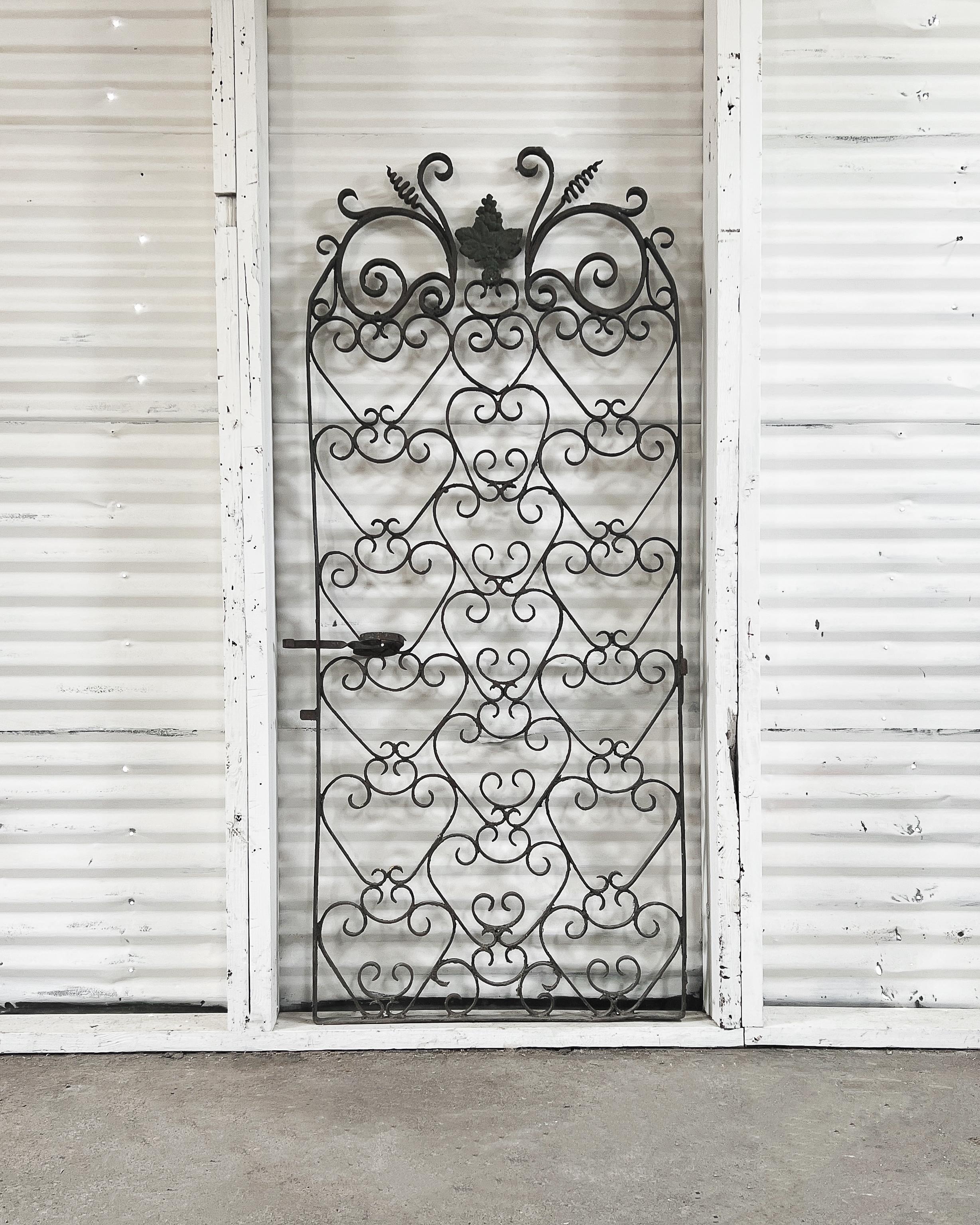 18th Century French Wrought Iron Wine Cellar Gate For Sale 8