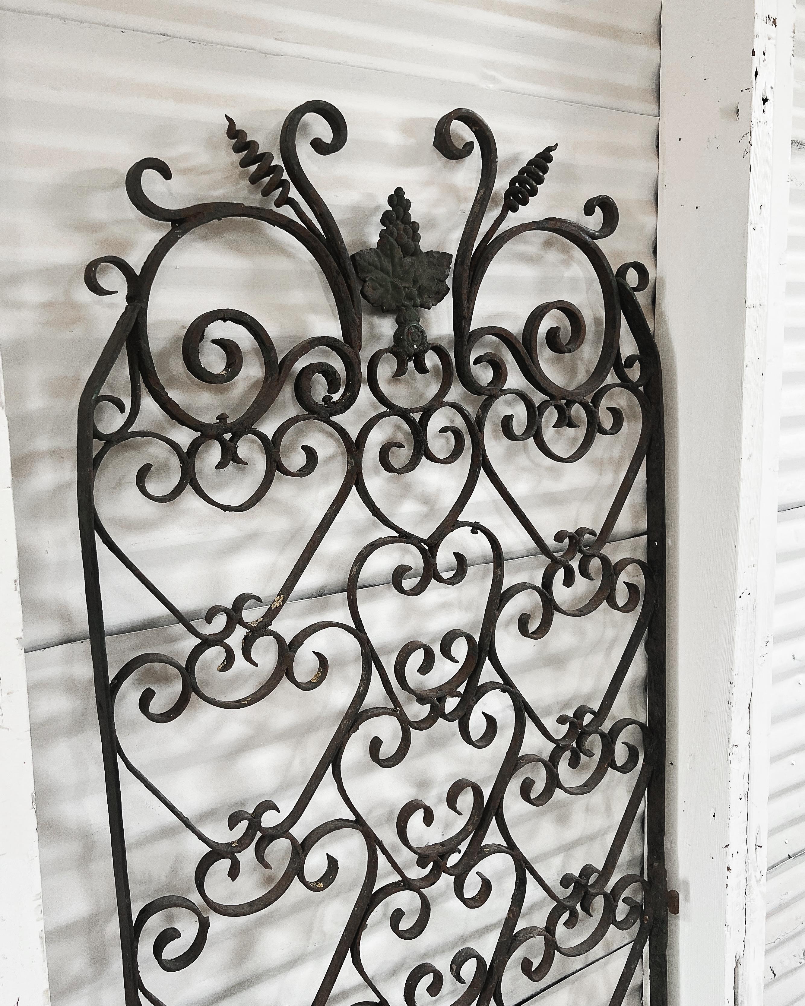18th Century French Wrought Iron Wine Cellar Gate For Sale 9