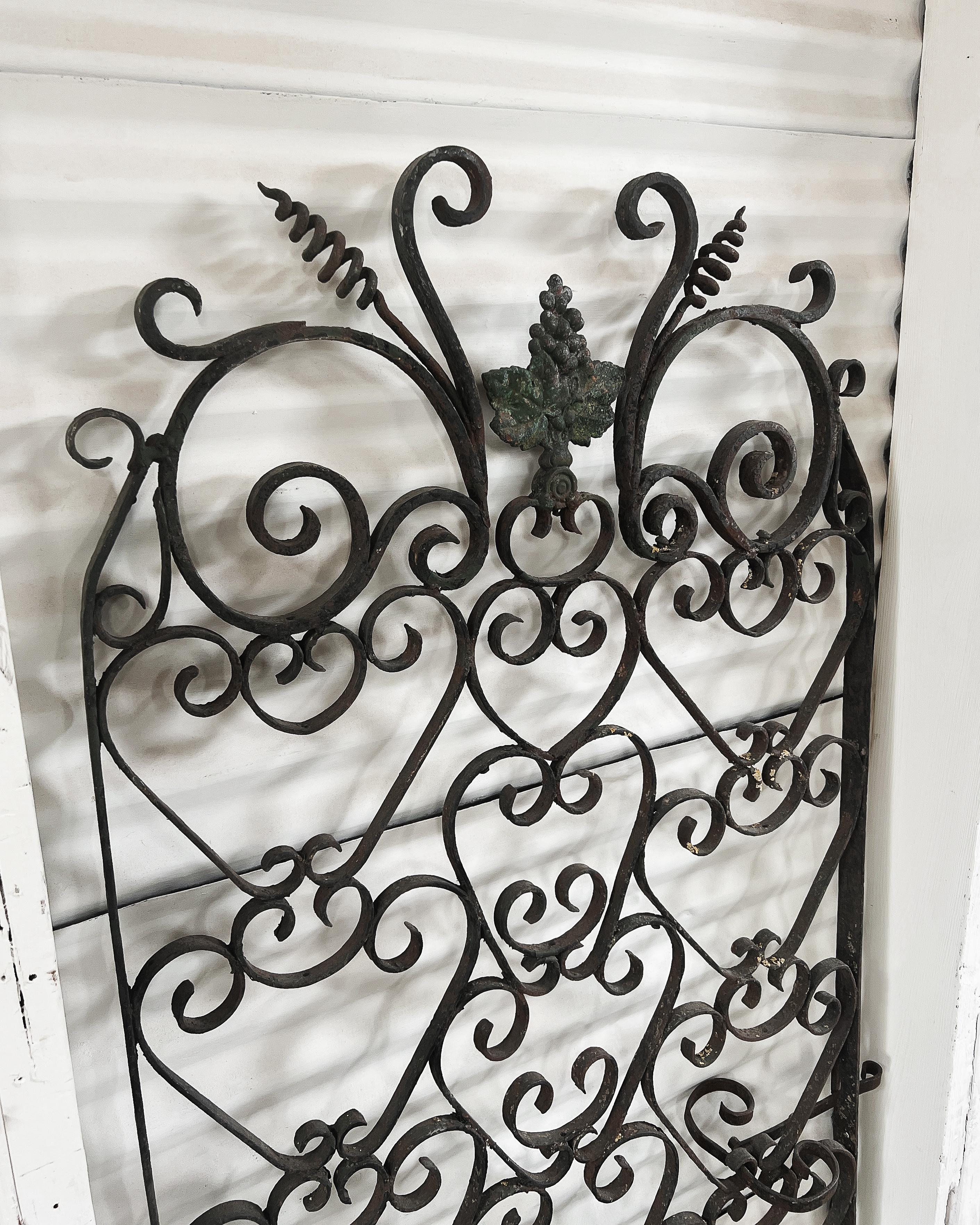 18th Century French Wrought Iron Wine Cellar Gate For Sale 1