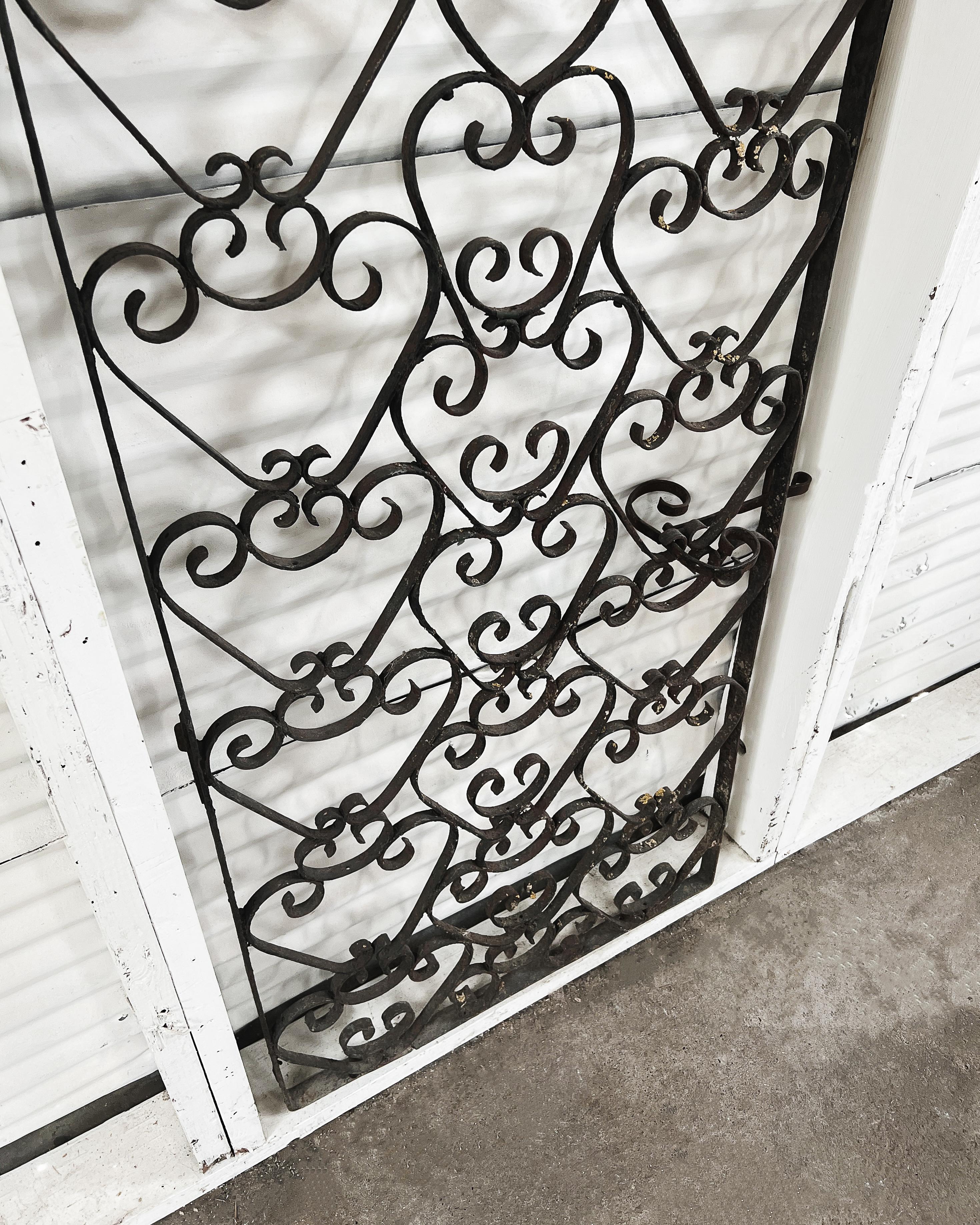 18th Century French Wrought Iron Wine Cellar Gate For Sale 2