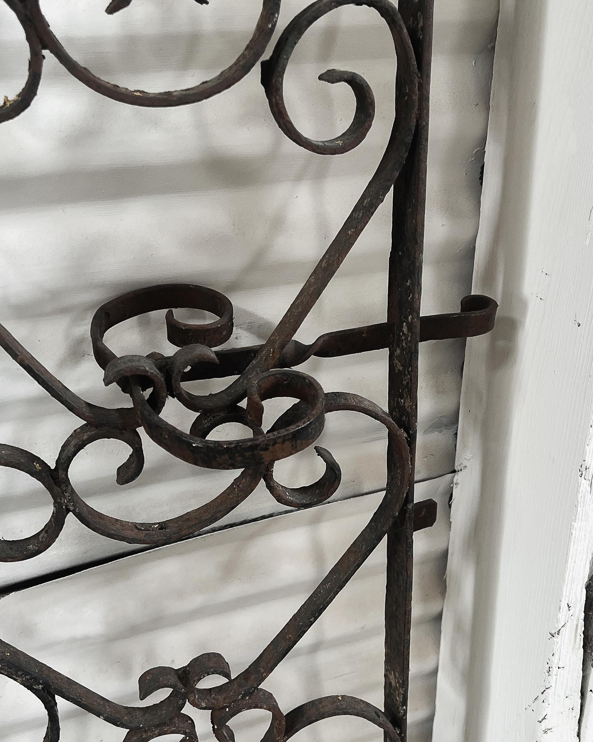 18th Century French Wrought Iron Wine Cellar Gate For Sale 3