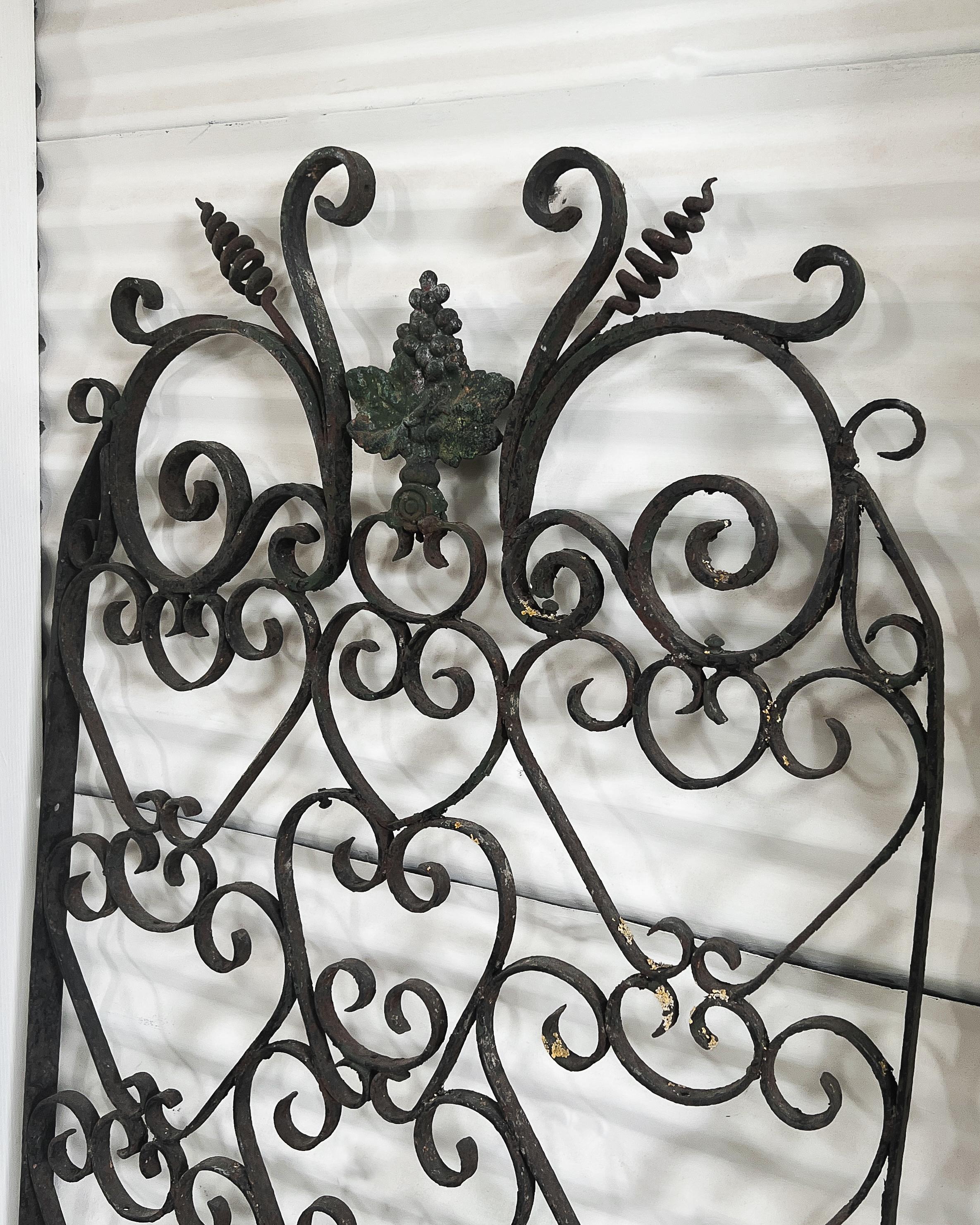 18th Century French Wrought Iron Wine Cellar Gate For Sale 5