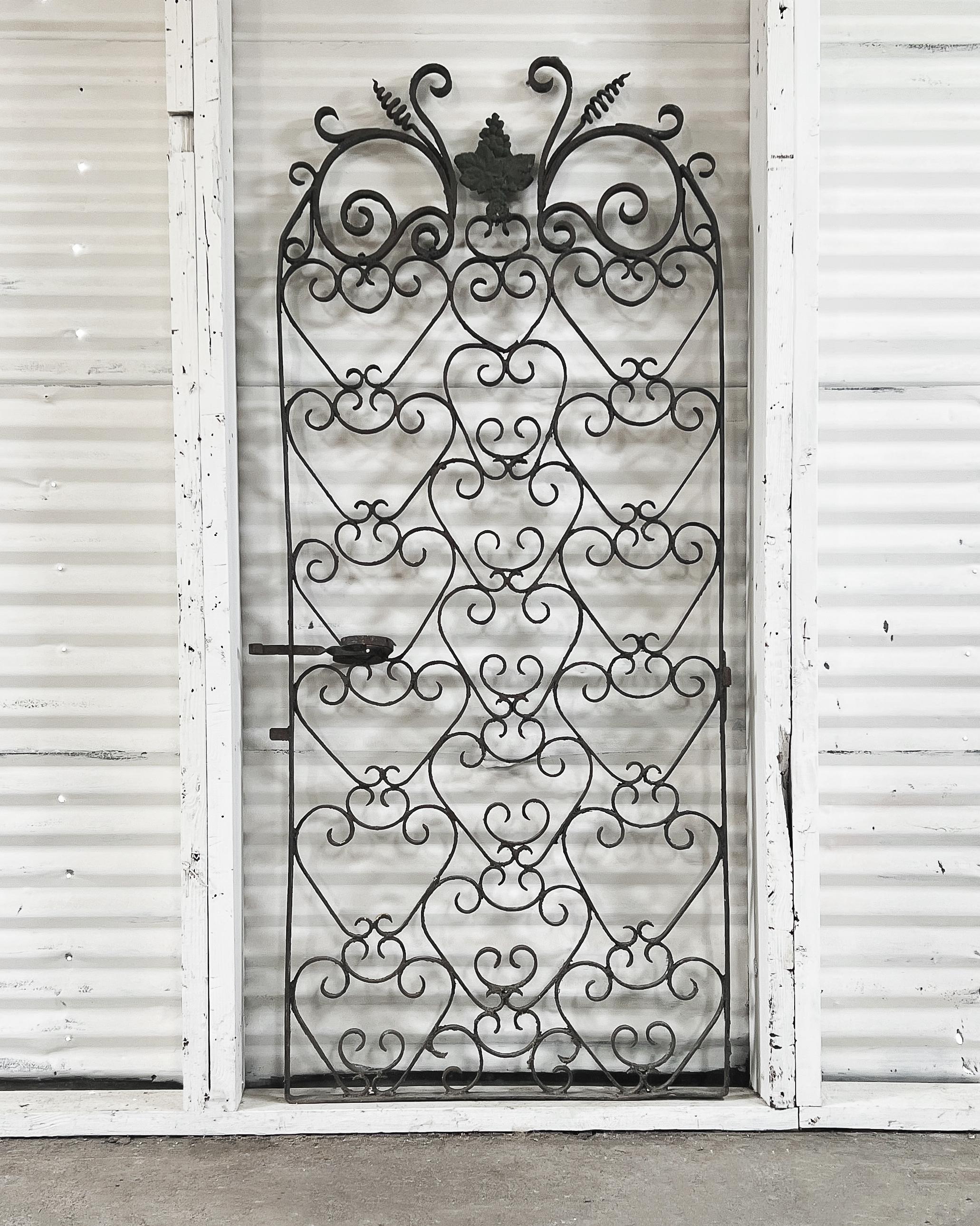 18th Century French Wrought Iron Wine Cellar Gate For Sale 6