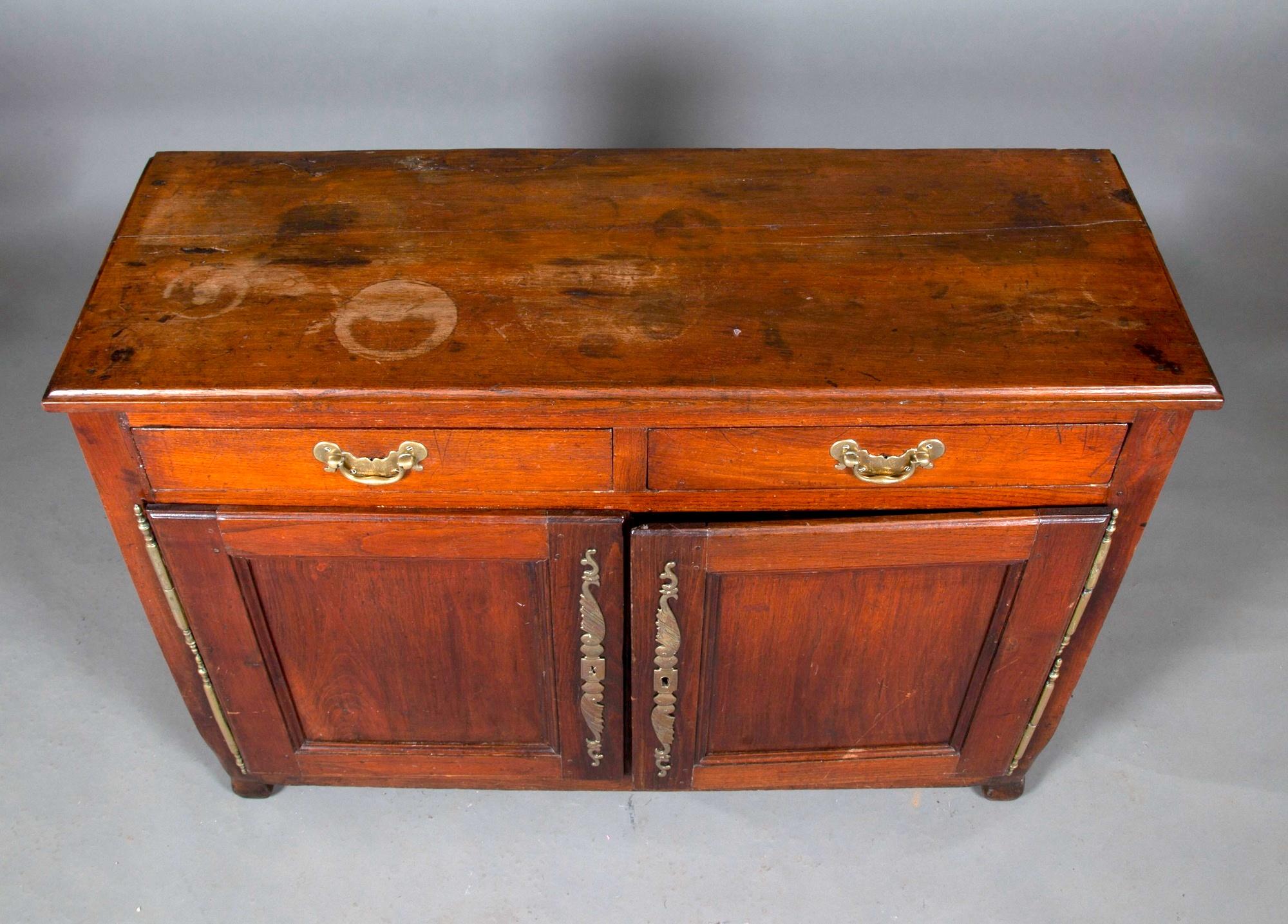 Empire 18th Century Fruitwood Continental Style Sideboard / Cabinet For Sale