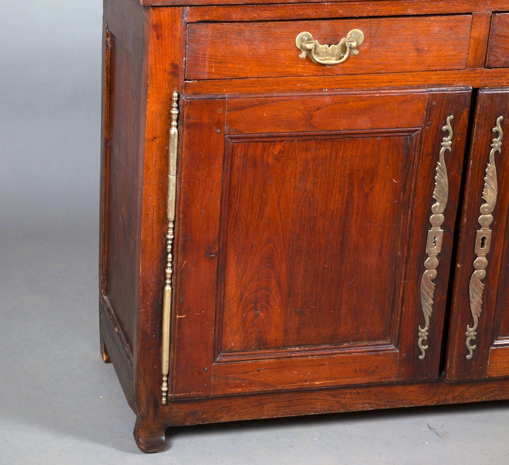 18th Century Fruitwood Continental Style Sideboard / Cabinet In Good Condition For Sale In Tarry Town, NY