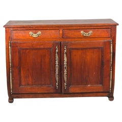 Antique 18th Century Fruitwood Continental Style Sideboard / Cabinet