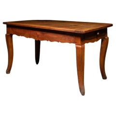 18th century fruitwood Louis XV french country work table 