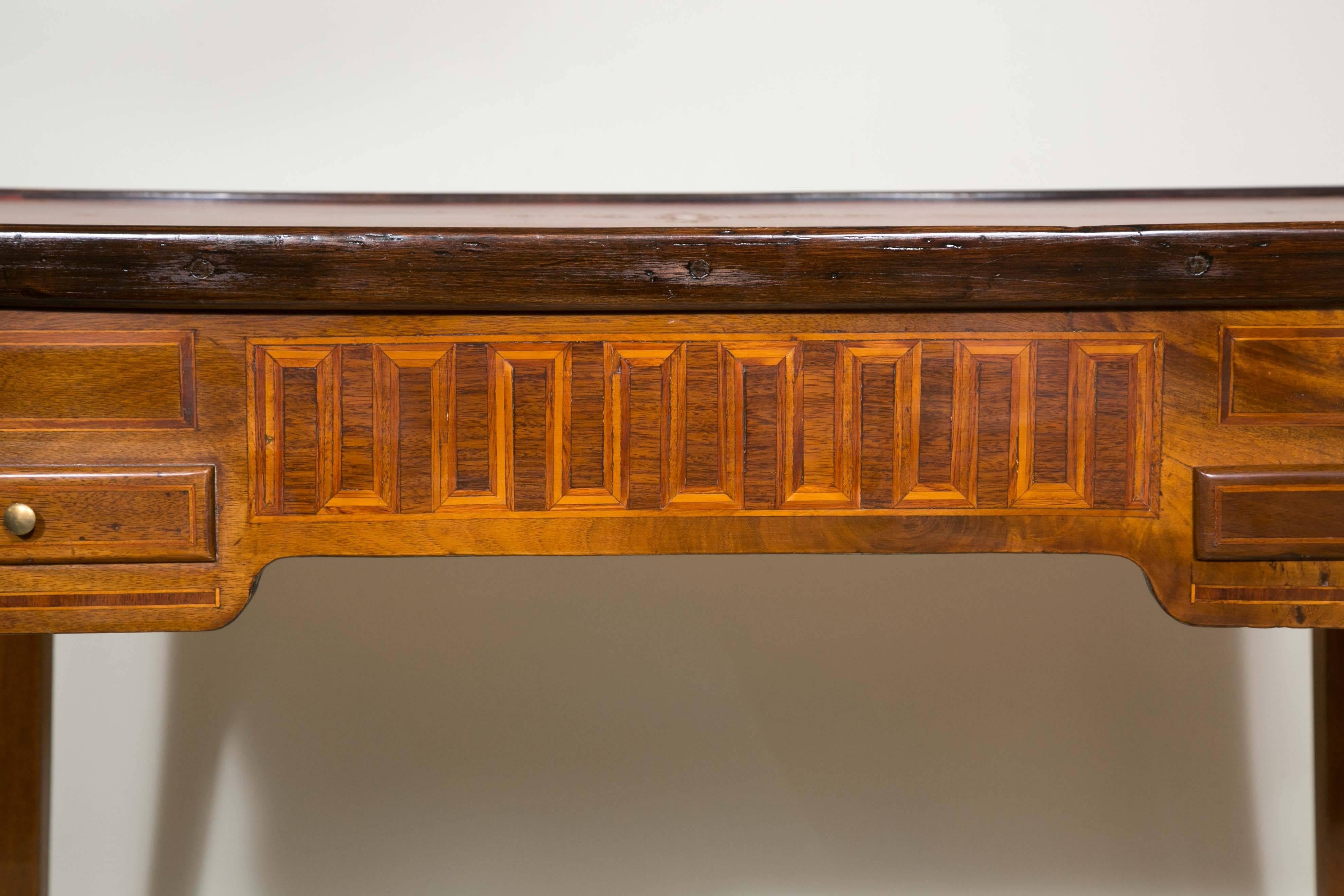 18th Century and Earlier 18th Century Games Table in Marquetry of Precious and Rare Woods, Louis XVI
