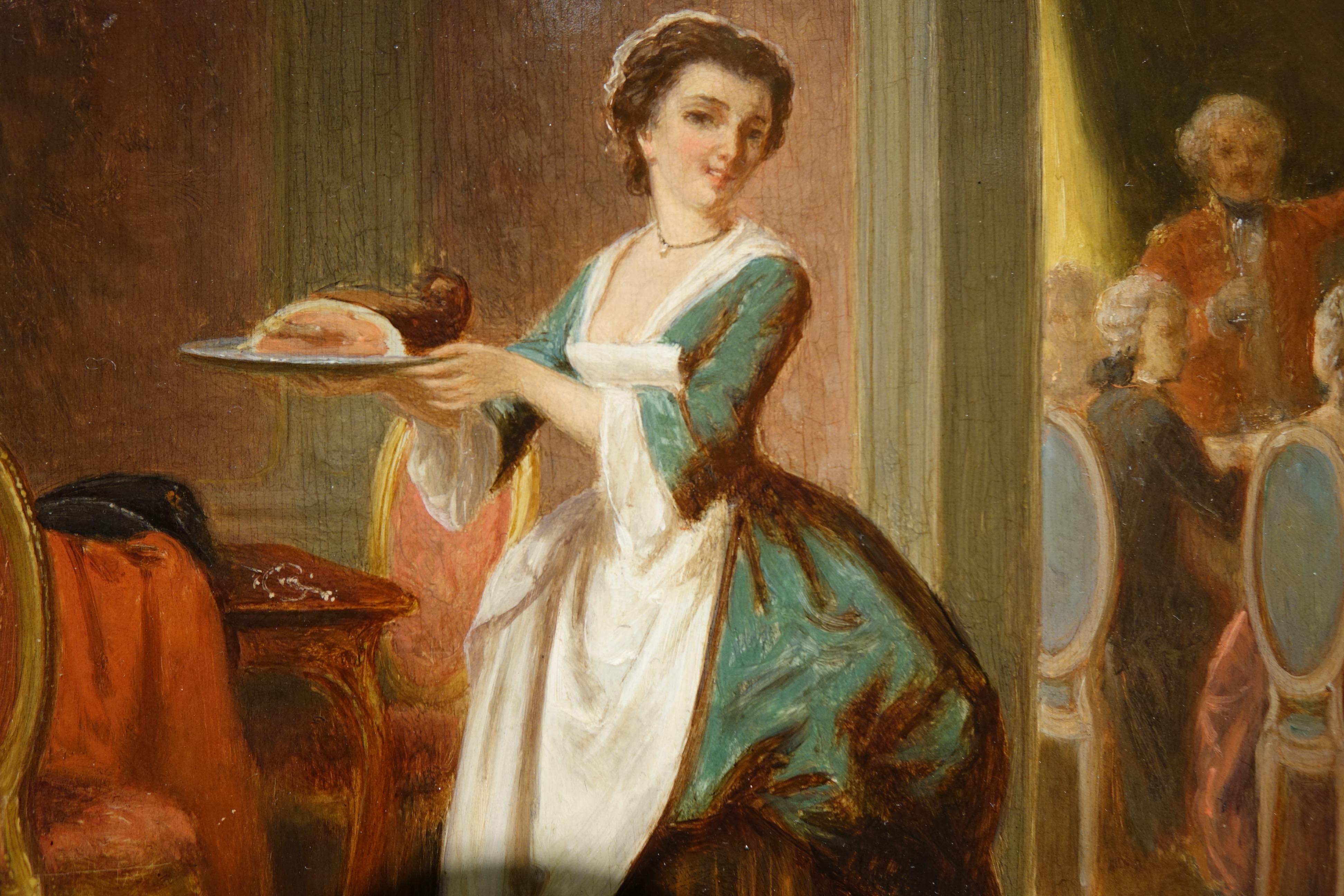 Victorien tardif Scène de genre du 18e siècle  signé P.t. Van Wijngaerdt, 1816-1893 en vente
