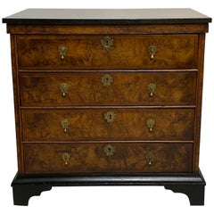 18th Century George I English Walnut Veneered Chest of Drawers