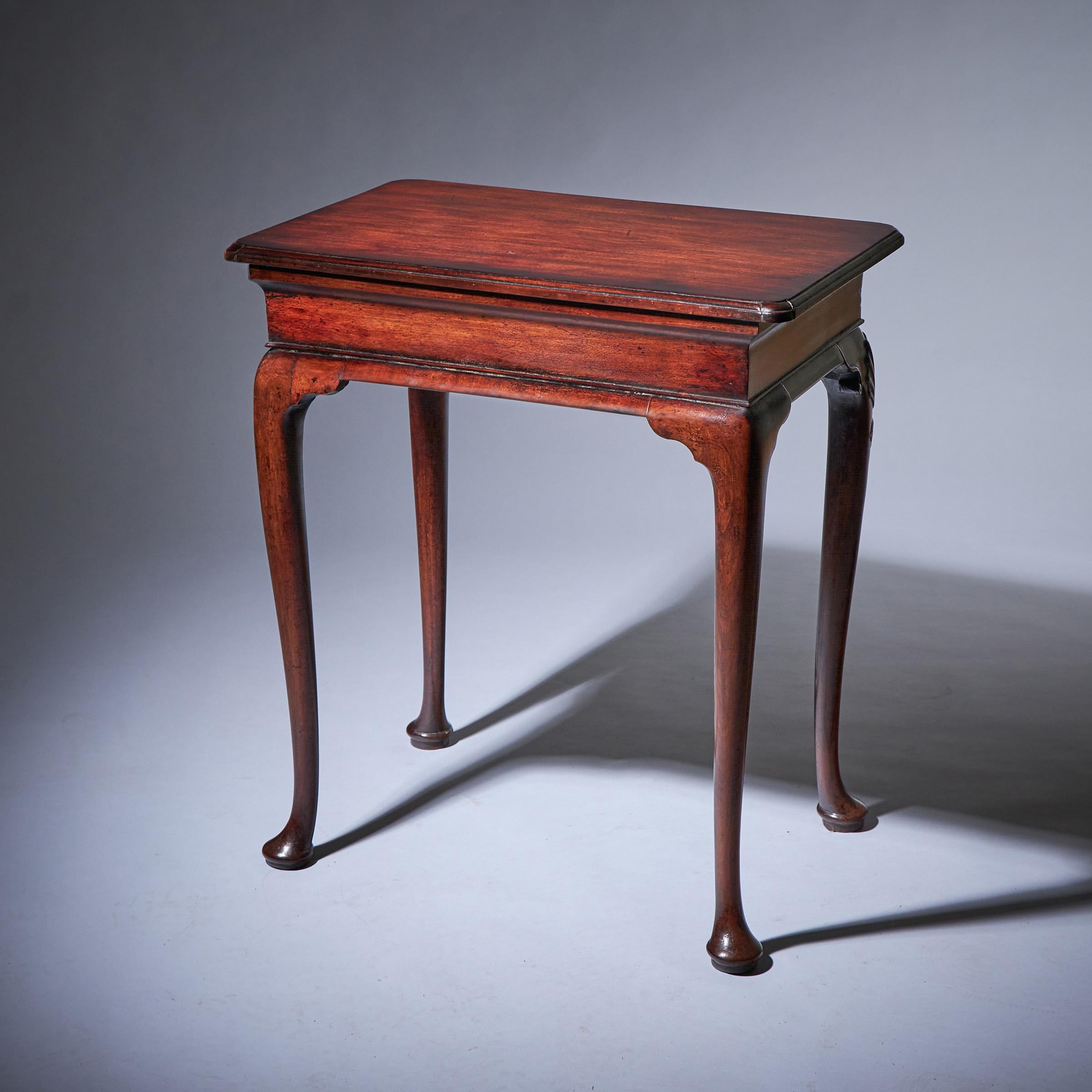 Oak 18th Century George I Mahogany Table of Diminutive Proportions, circa 1725 For Sale