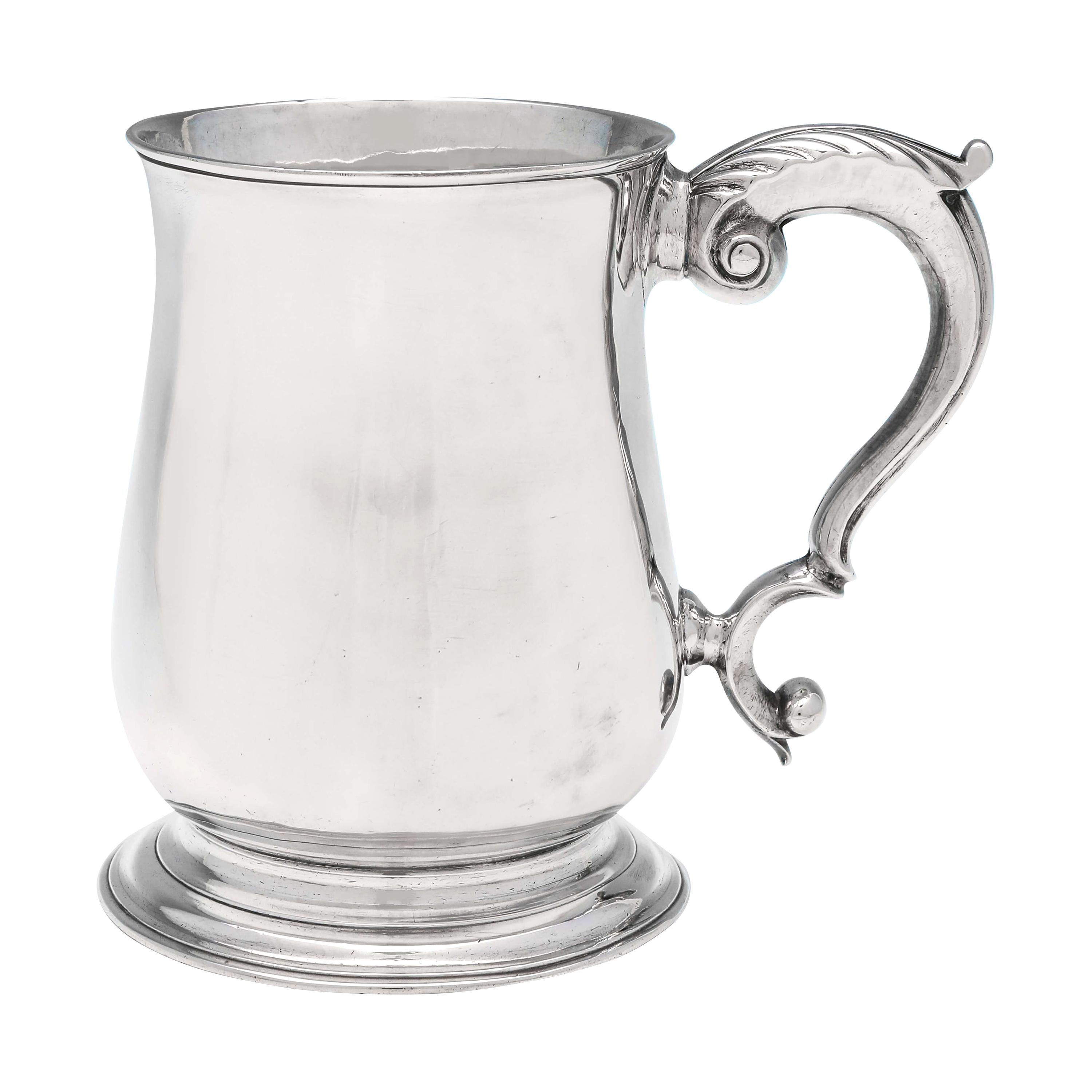 18th Century George II Antique Sterling Silver Mug from 1748 by Fuller White