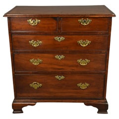 18th Century George ii fruitwood chest of drawers commode
