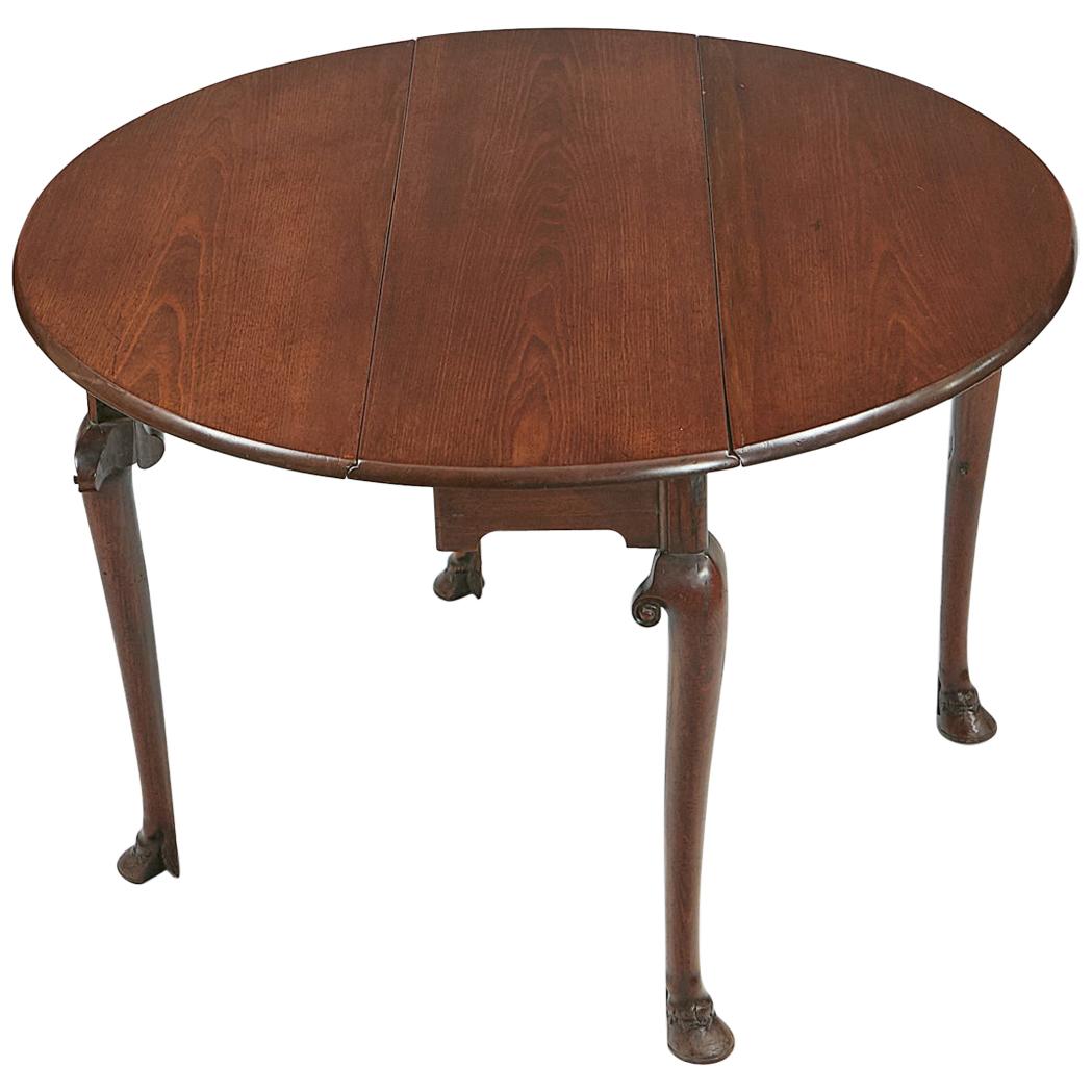 18th Century George II Irish Mahogany Drop-Leaf Table