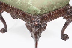 Irischer Mahagoni-Hocker aus dem 18. Jahrhundert George II