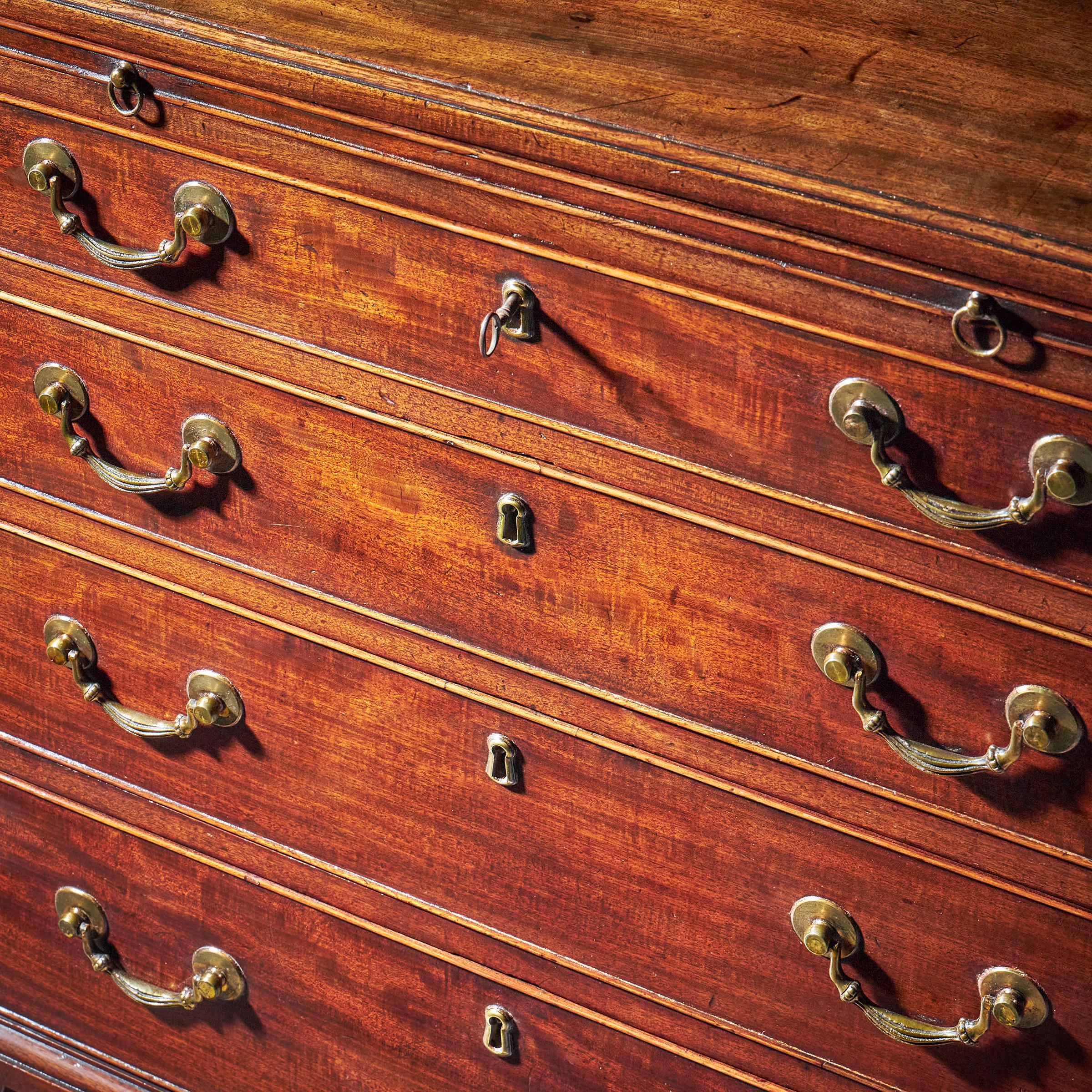 18th Century George II Mahogany Caddy Moulded Chest Attributed to Giles Grendey 7