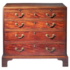 18th Century George II Mahogany Caddy Moulded Chest Attributed to Giles Grendey