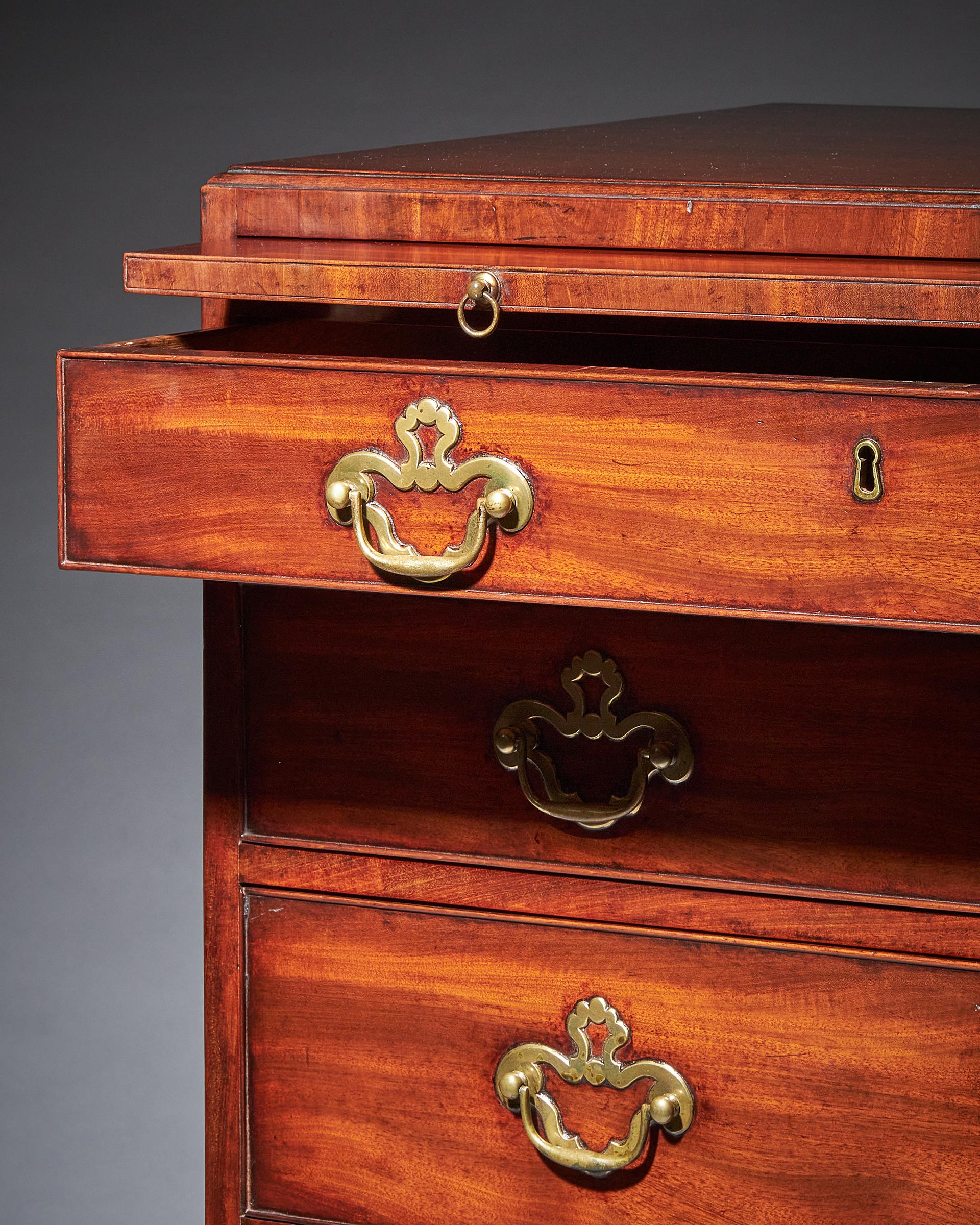 18th Century George II Mahogany Caddy-Topped Chest by Giles Grendey, C.1730-1740 4