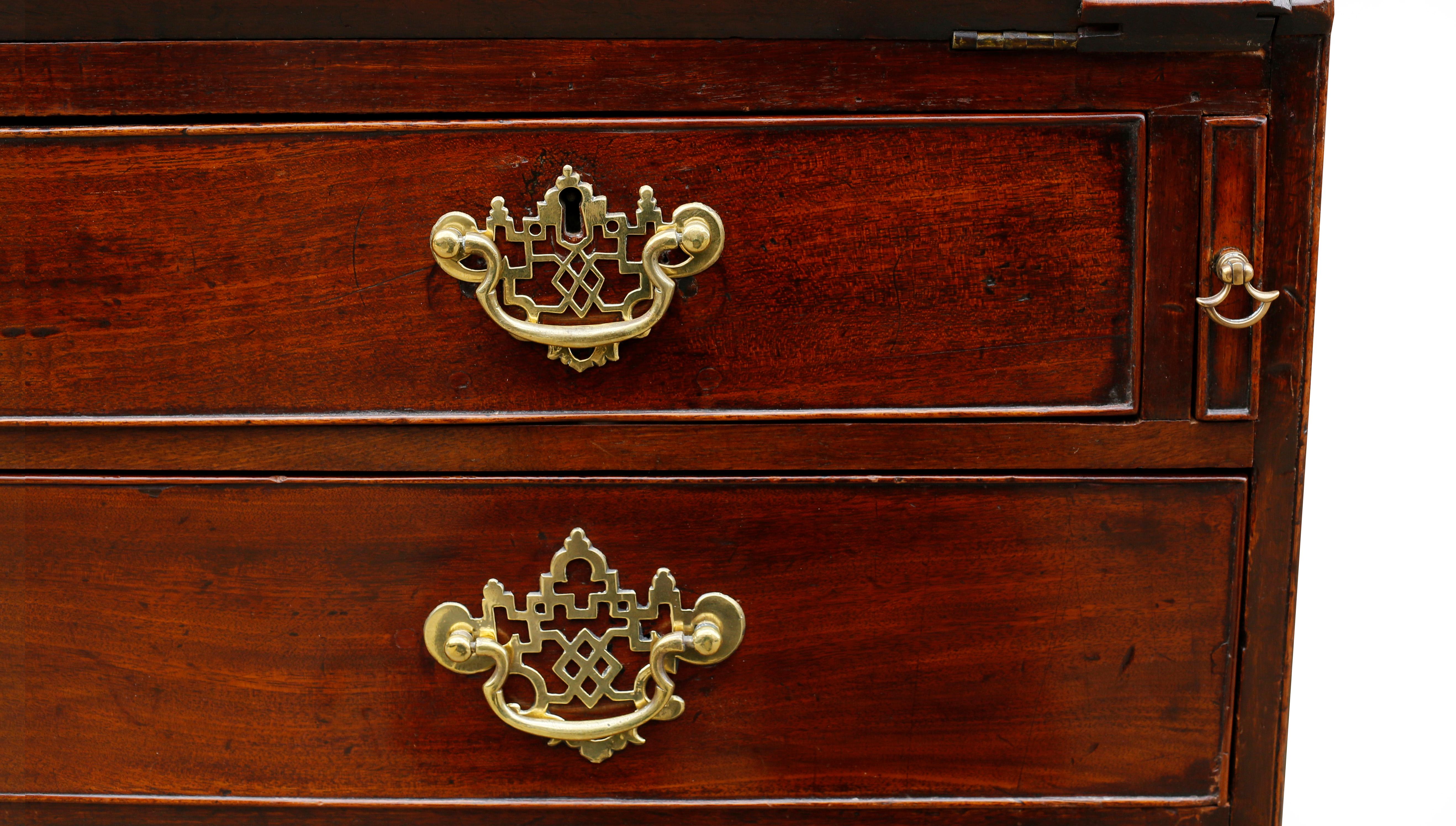 18th Century, George II Mahogany Secretary Bookcase For Sale 1