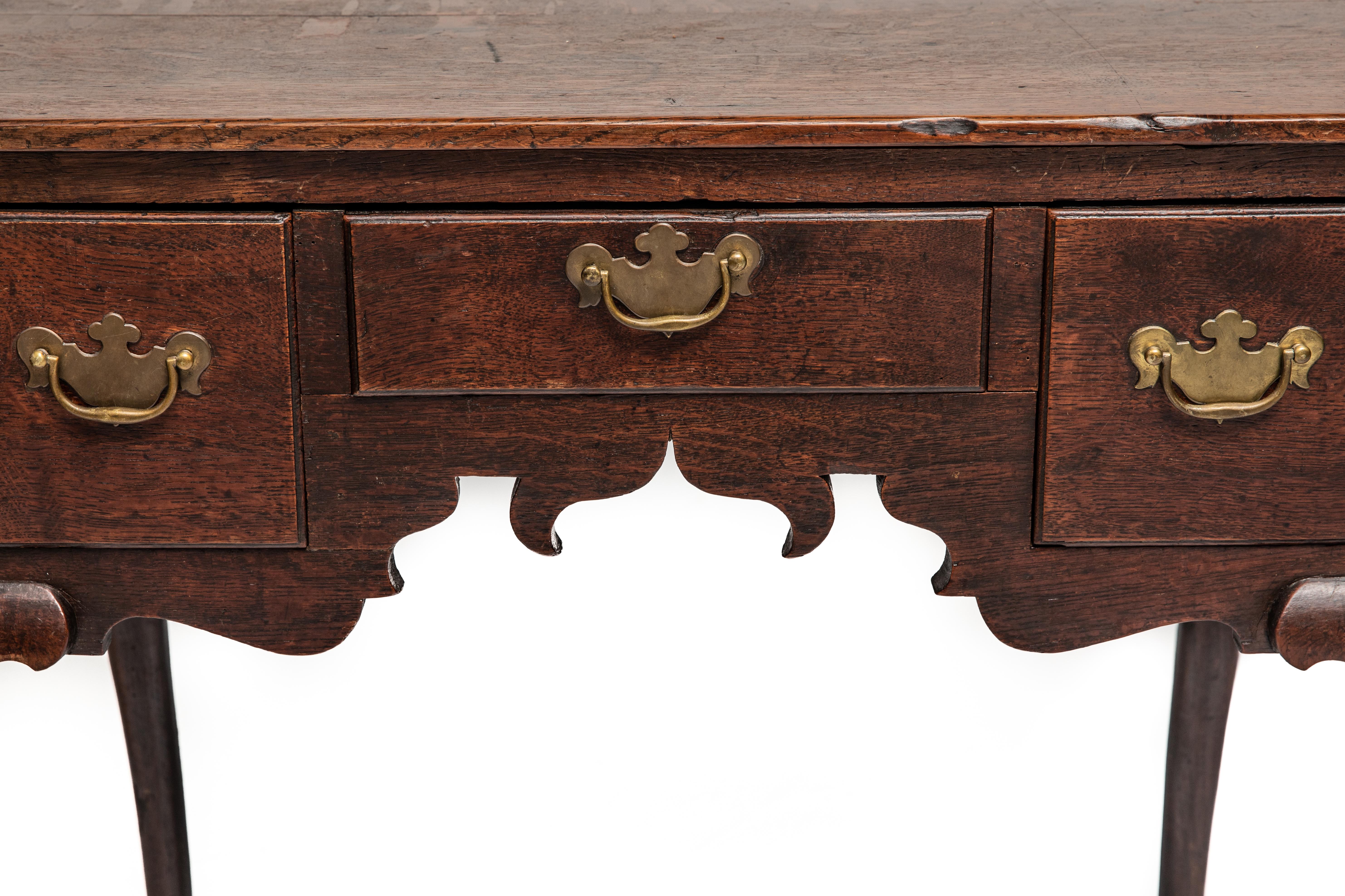 Wood 18th Century George II Oak Dressing Table