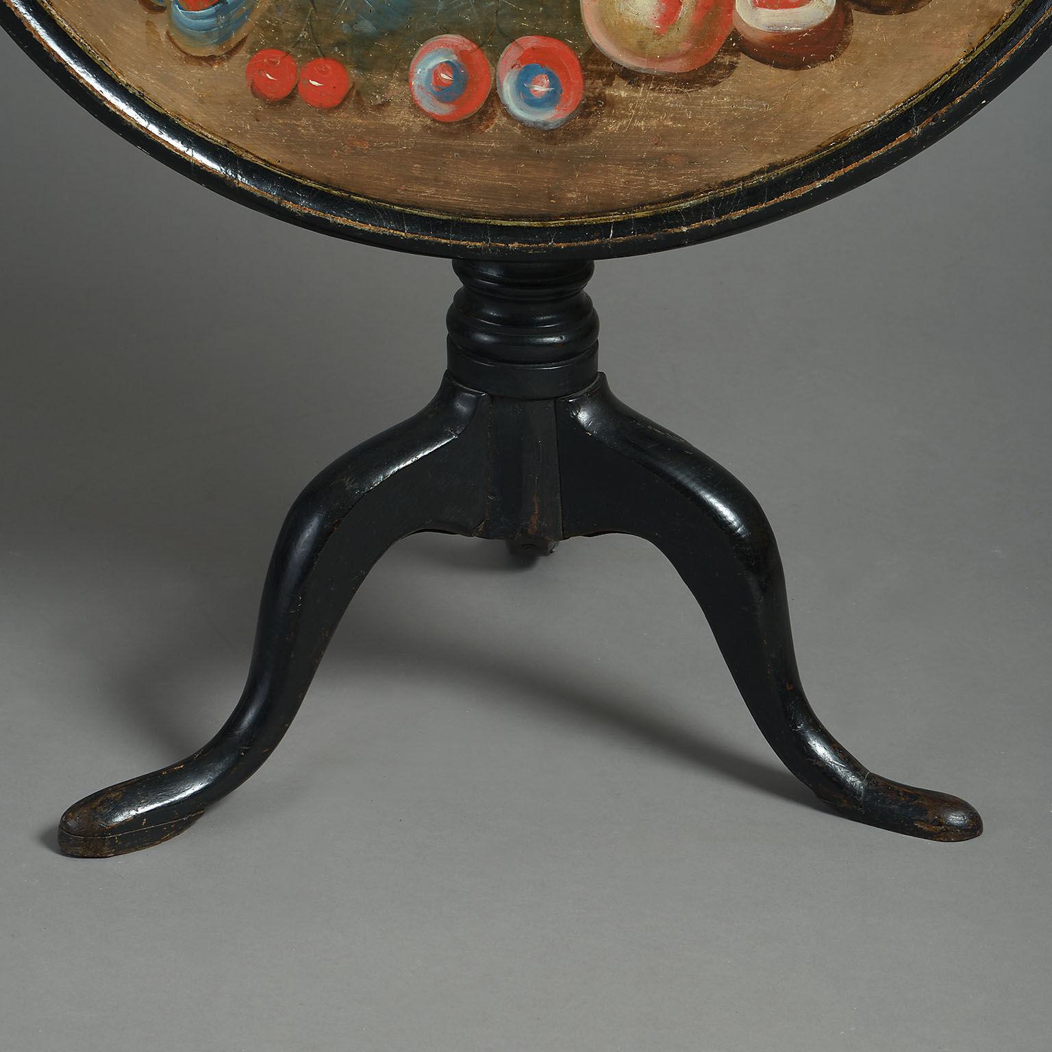 18th Century George II Painted Tripod Table In Good Condition In London, GB