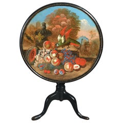 18th Century George II Painted Tripod Table