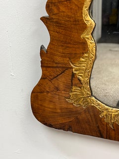18th Century George II Parcel-Gilt Walnut Mirror
