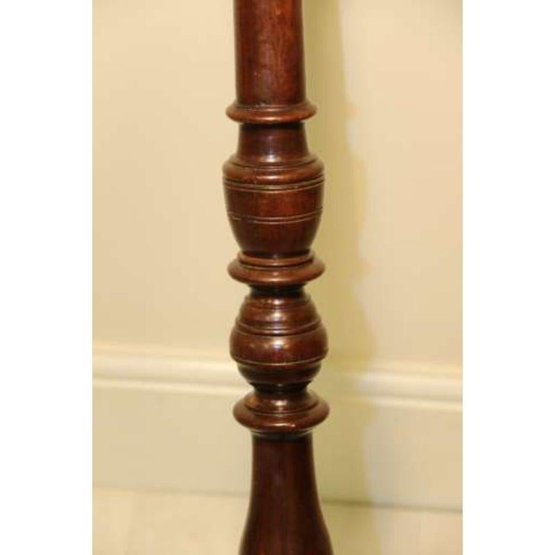Patinated 18th Century George II Period Mahogany Tripod Candle Stand, English circa 1750 For Sale