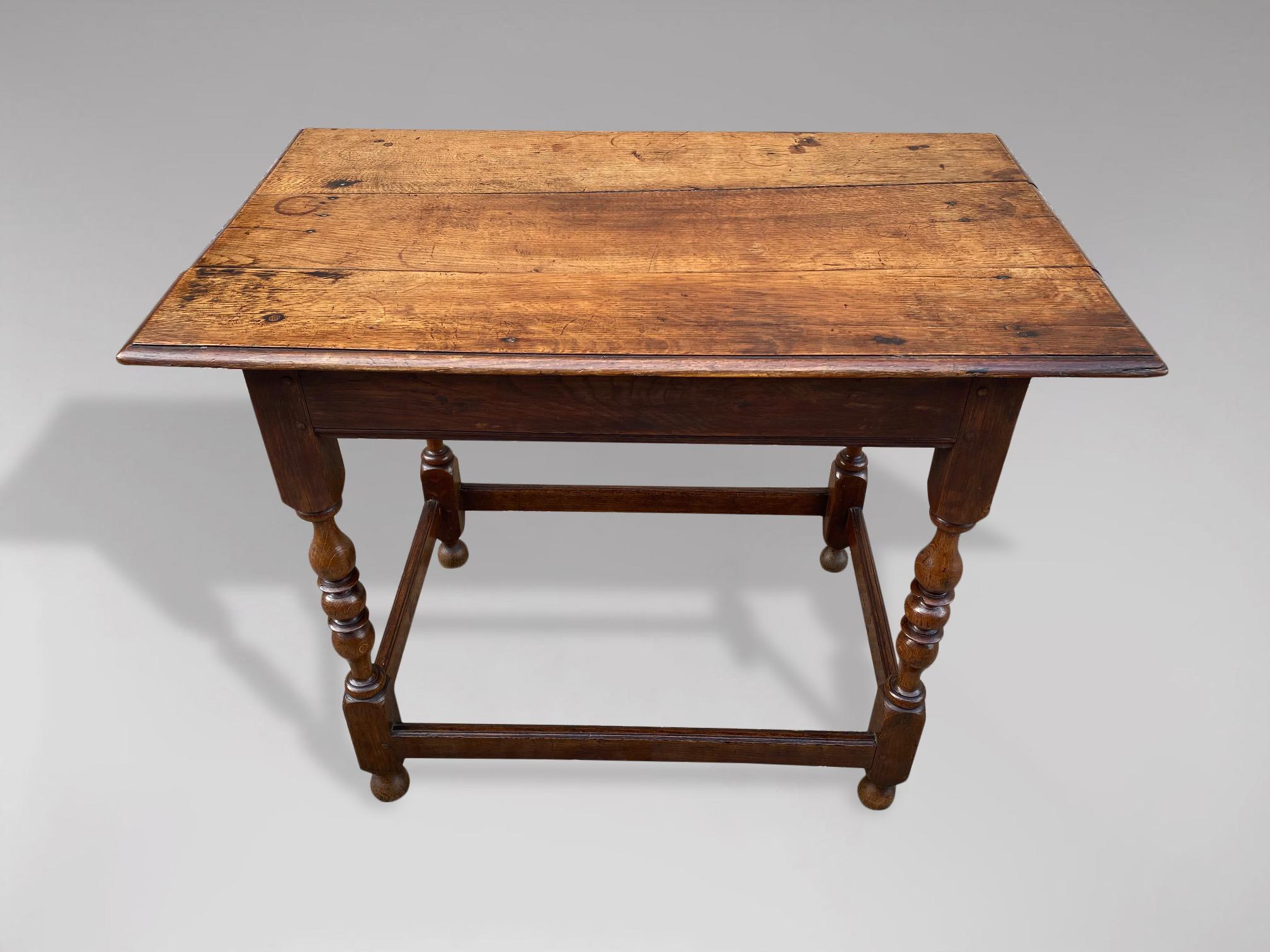 Brass 18th Century George II Period Oak Lowboy