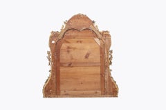 Miroir à trumeau rococo doré du XVIIIe siècle de George II