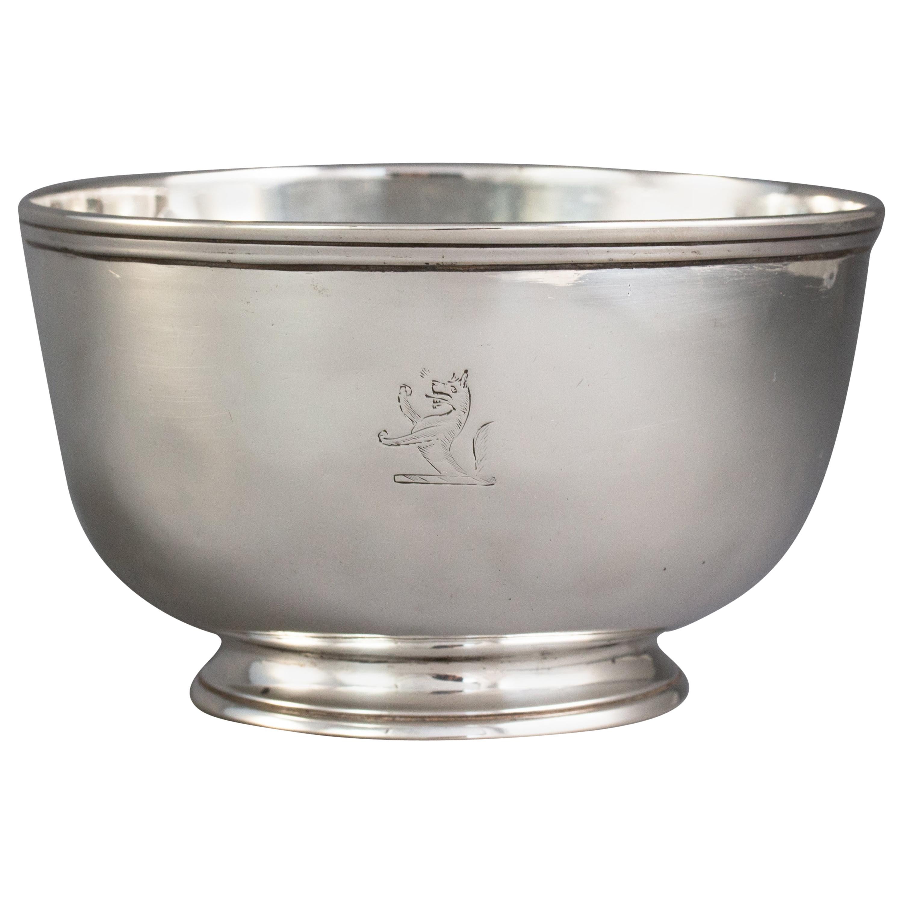 18th Century George II Silver Sugar Bowl, London, 1743